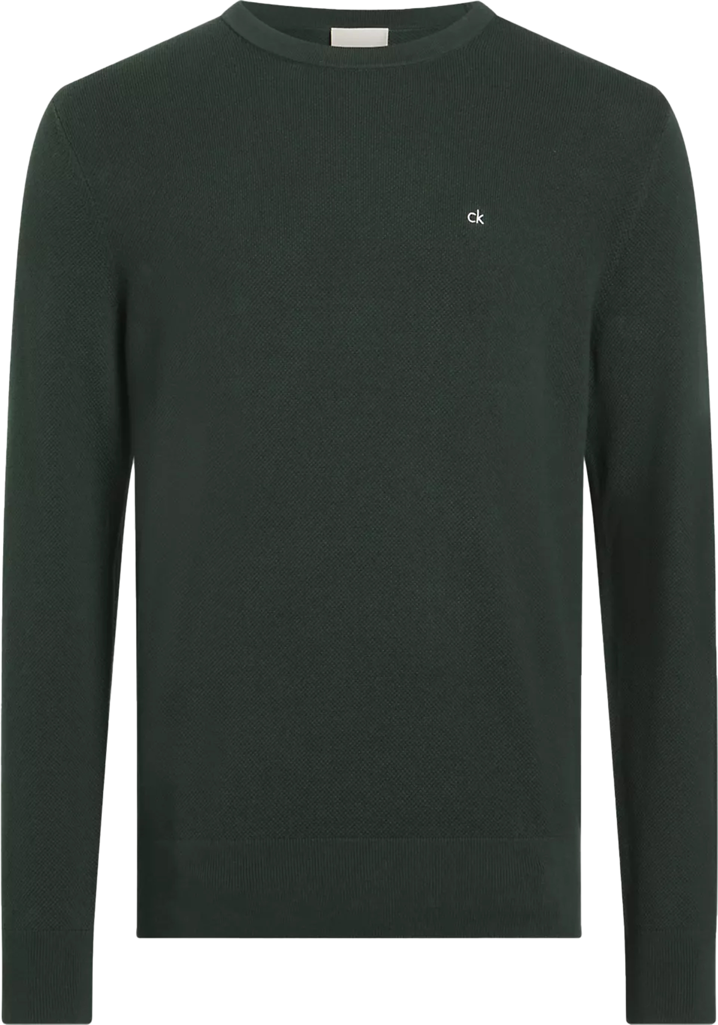 Calvin Klein heren pullover katoenmengsel, donkergroen