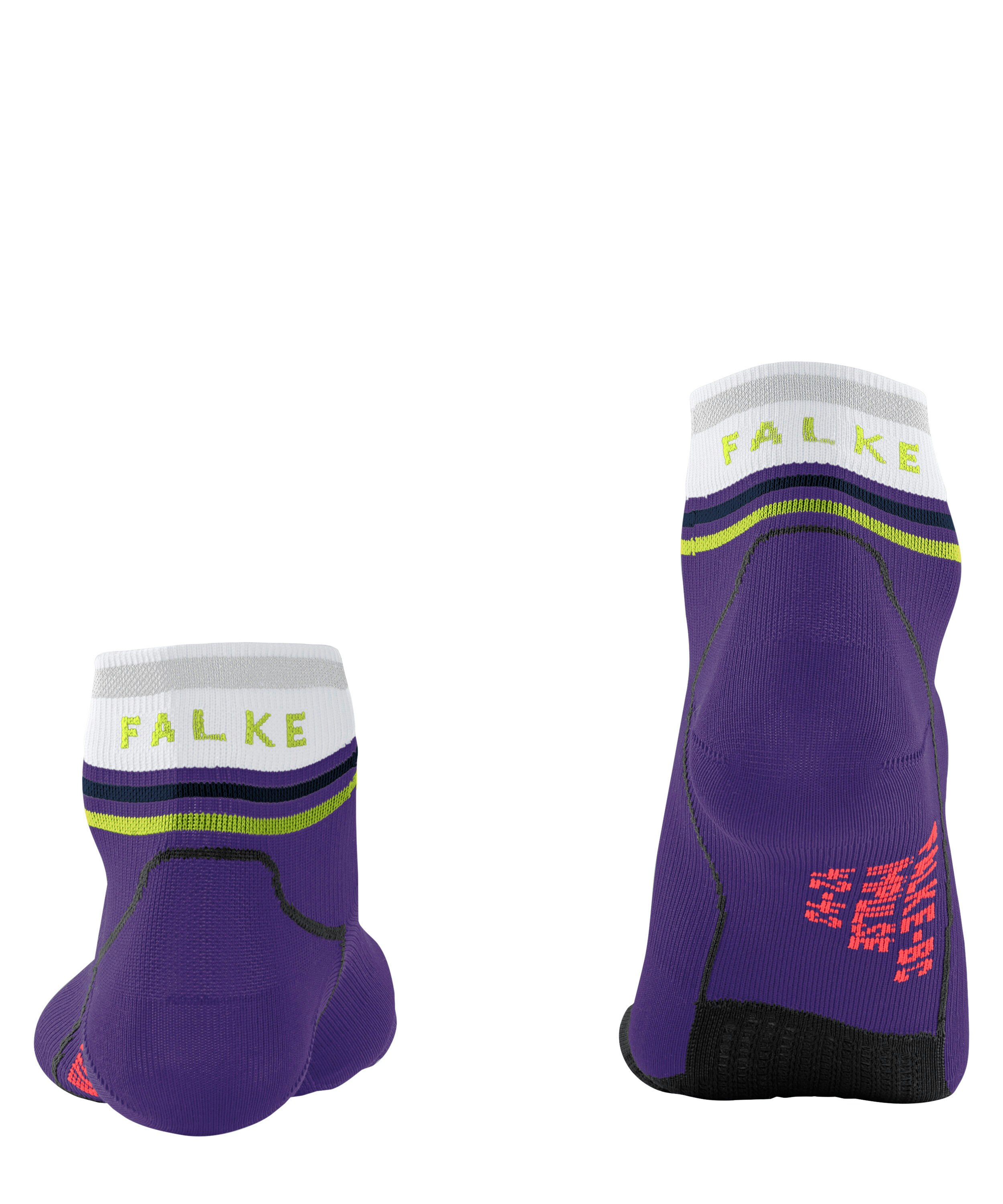 FALKE BC Impulse Reflect Short unisex biking sokken , paars (amethyst)