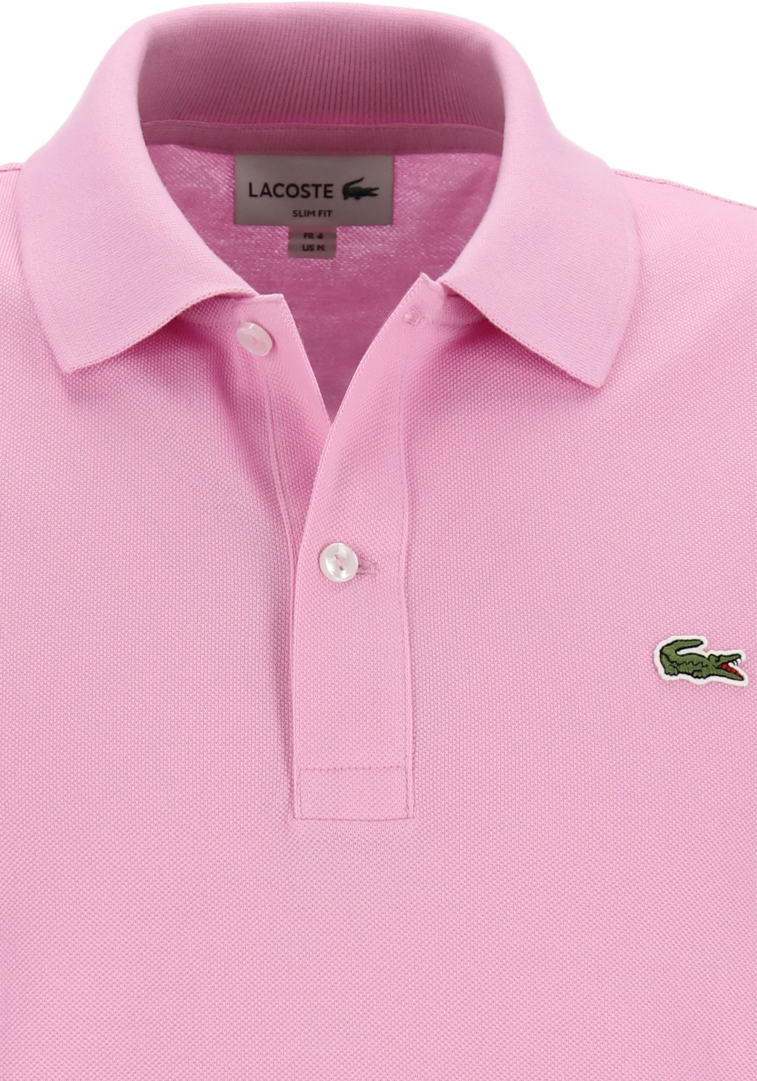 Lacoste Slim Fit polo, gelato lichtroze