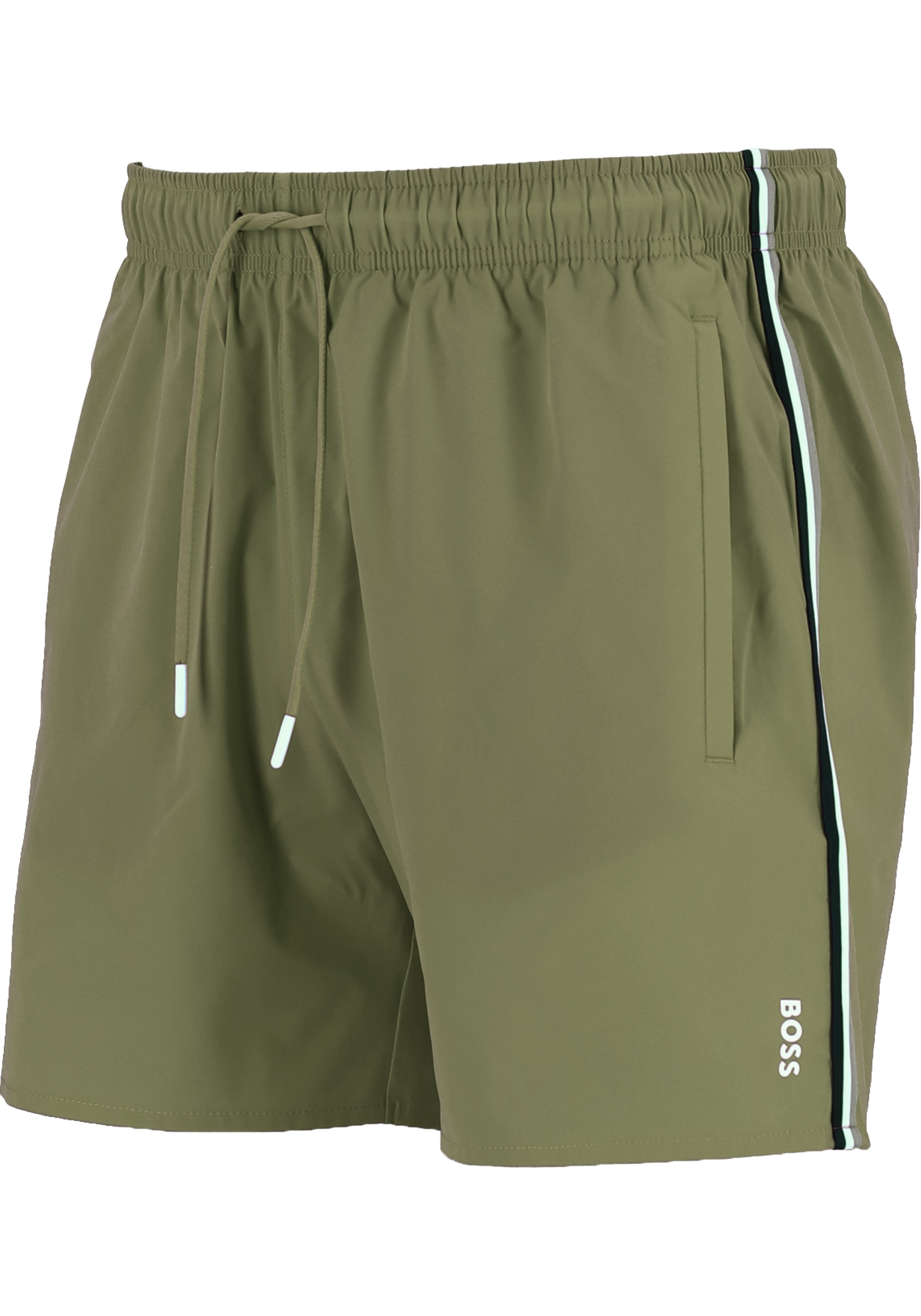 HUGO BOSS Iconic swim shorts, heren zwembroek, beige