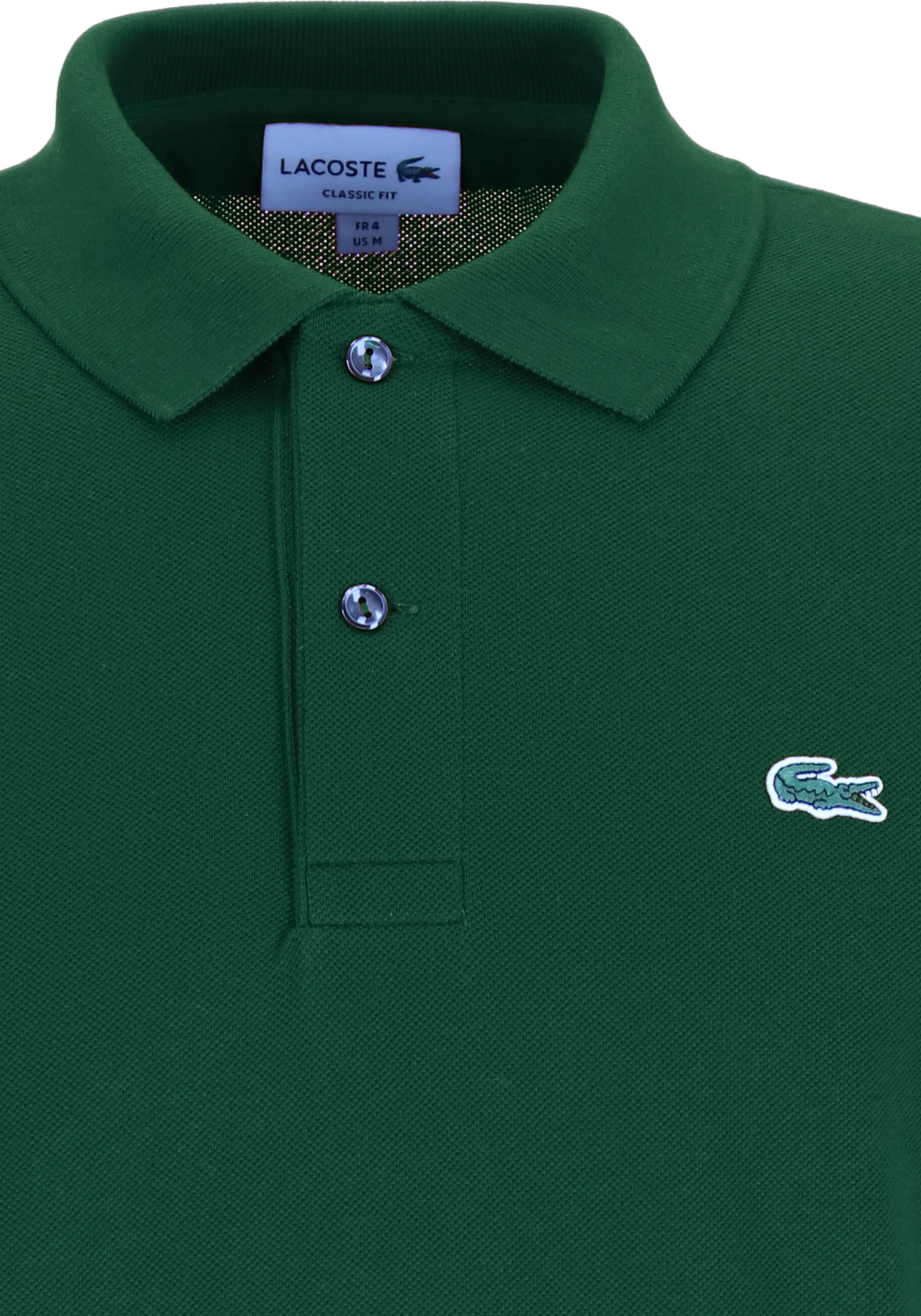 Lacoste Classic Fit polo lange mouw, groen