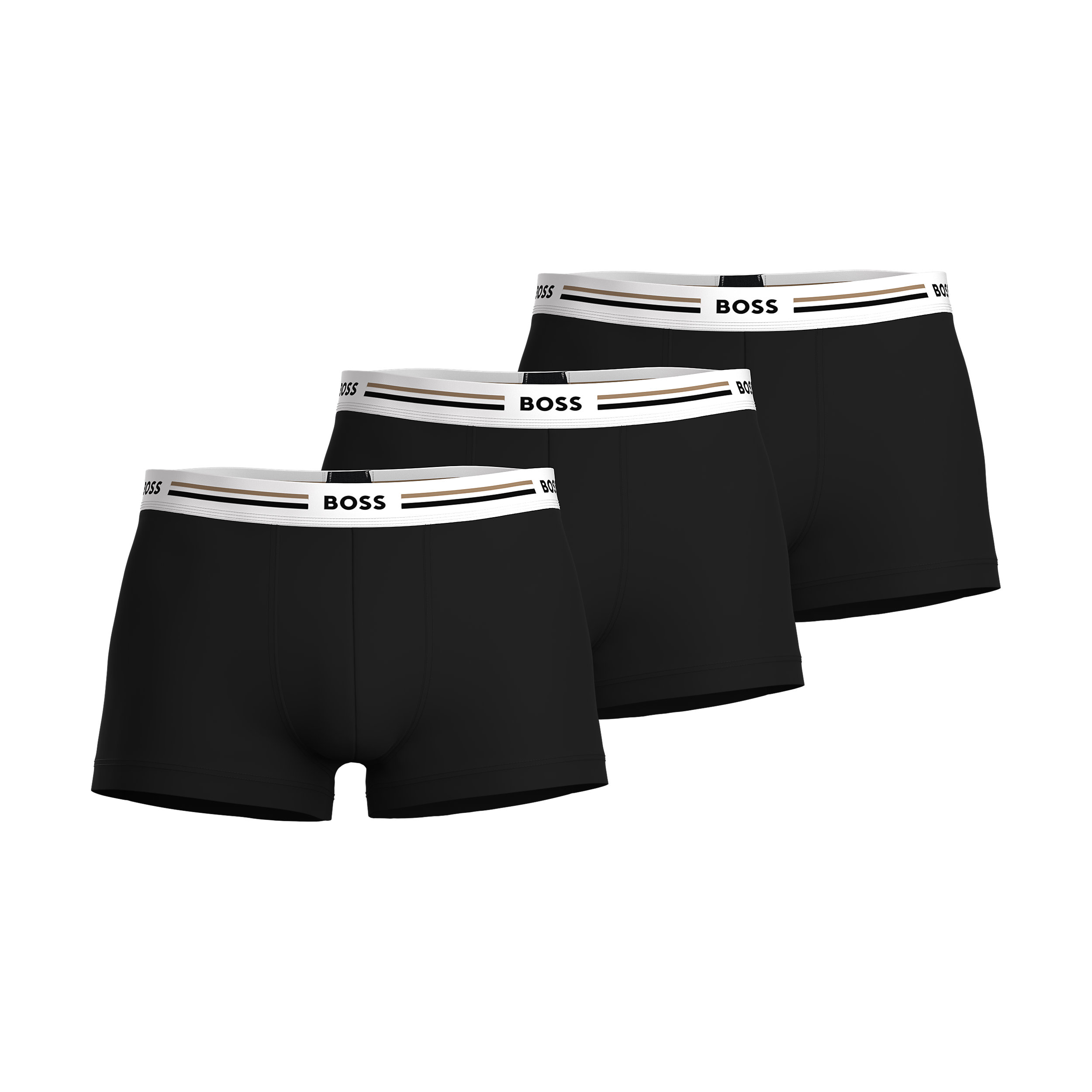 HUGO BOSS Revive trunks (3-pack), heren boxers kort, zwart