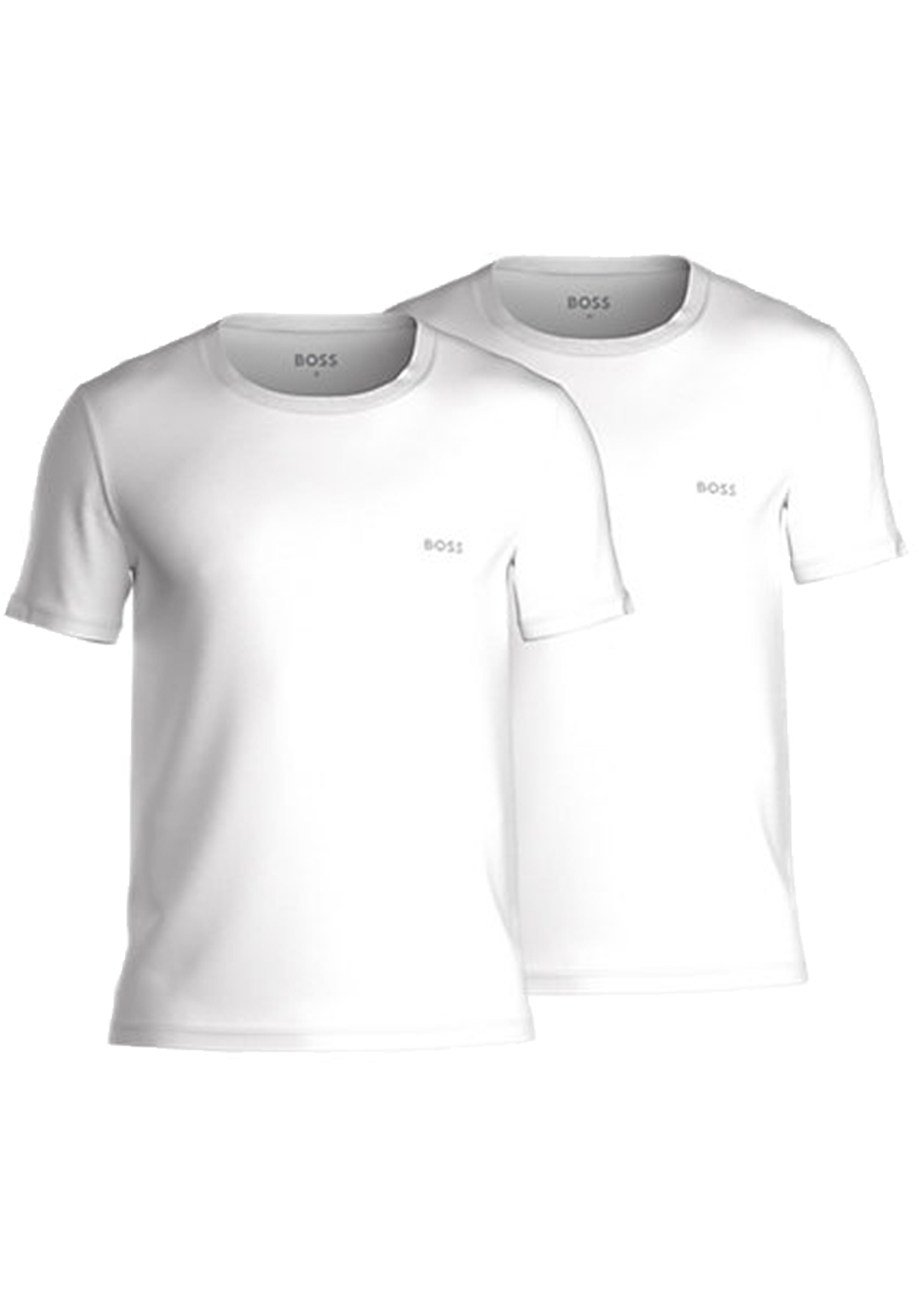 HUGO BOSS Comfort T-shirts relaxed fit (2-pack), heren T-shirts O-hals, wit