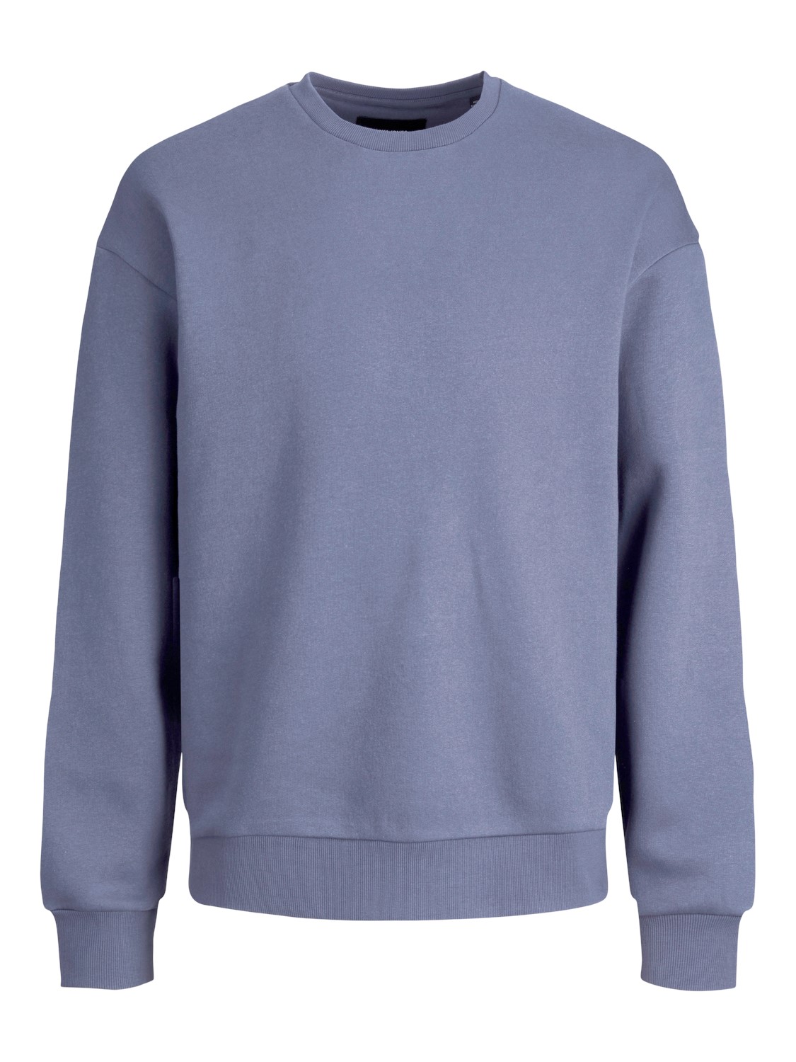 JACK & JONES Star basic sweat crew neck regular fit, heren sweatshirt katoenmengsel met O-hals, grijs-blauw