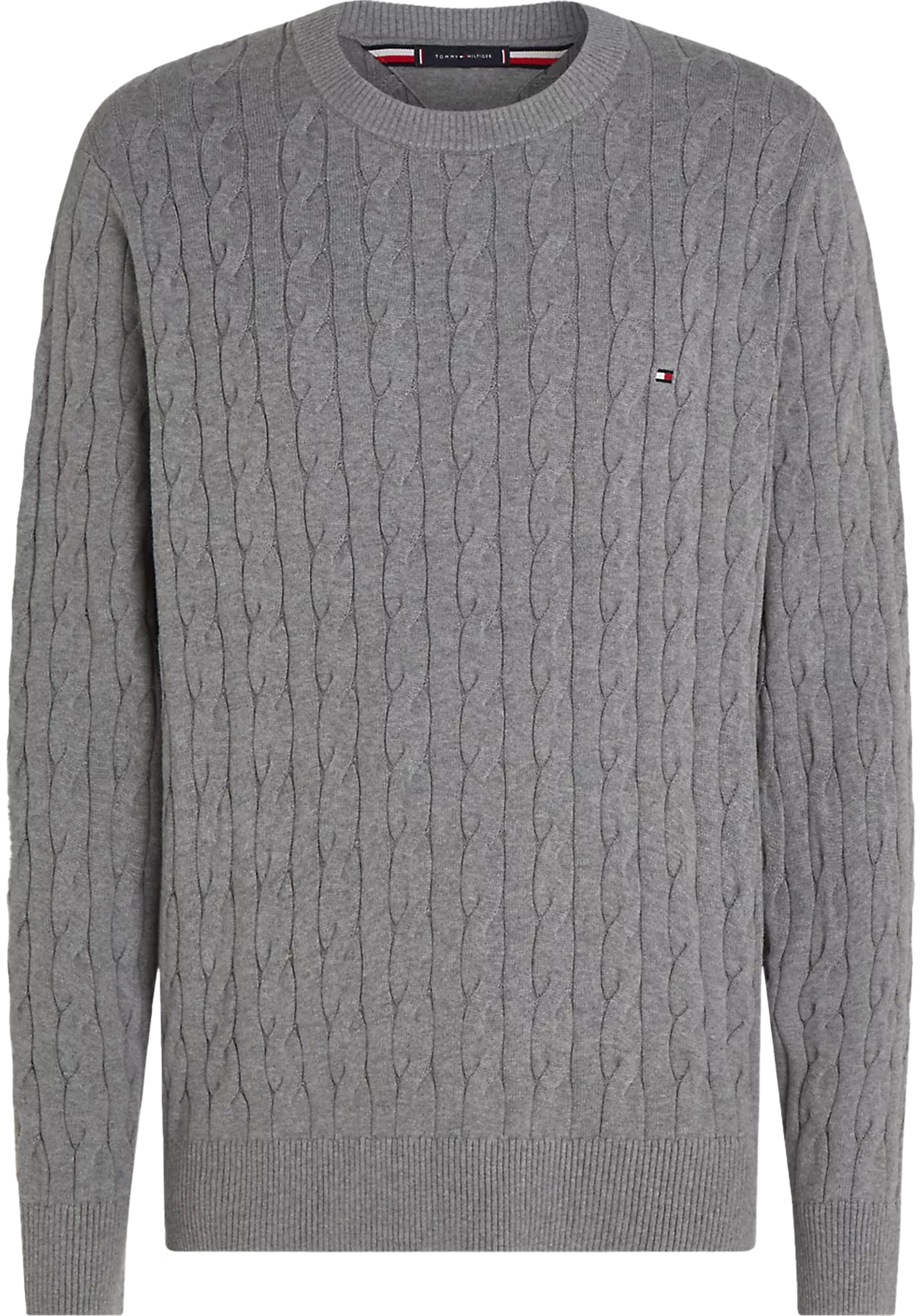 Tommy Hilfiger heren pullover katoen, grijs