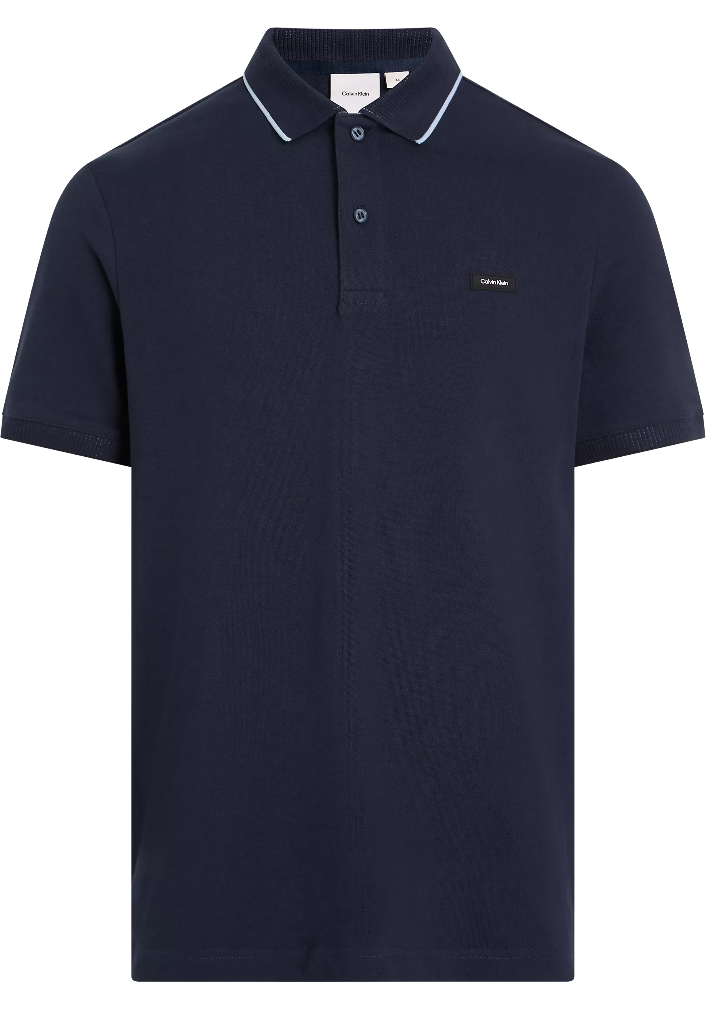 Calvin Klein Stretch Pique Regular Polo, heren poloshirt, donkergroen