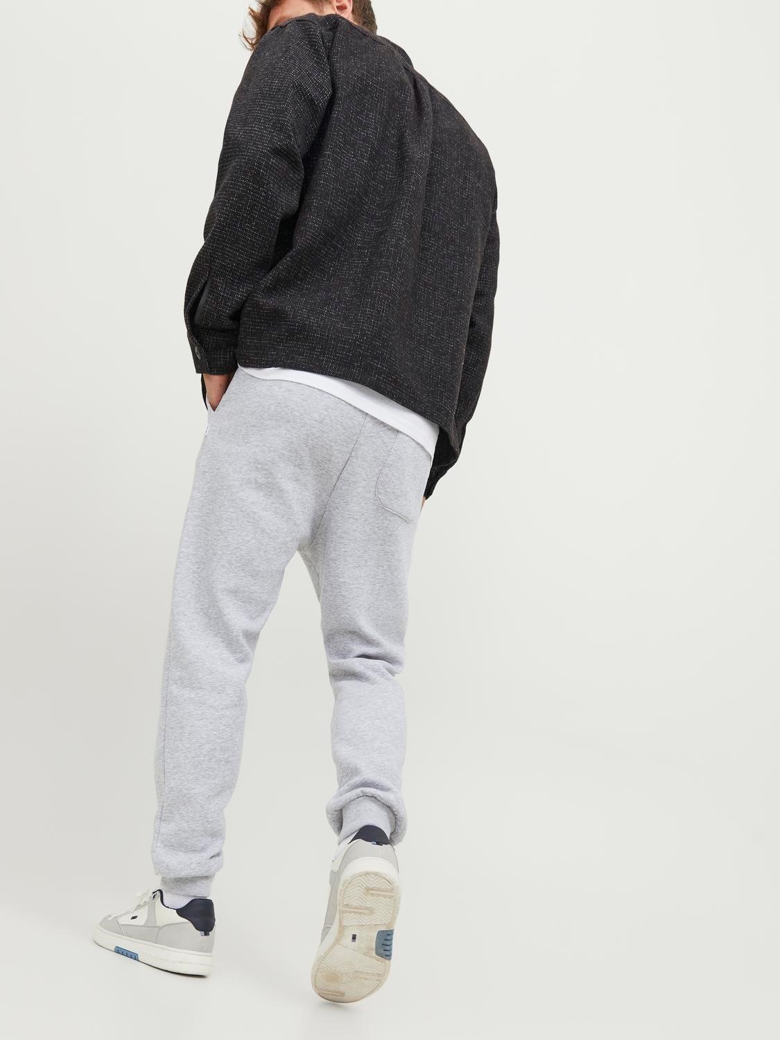 JACK & JONES Gordon Bradley Sweat Pant regular fit, heren joggingbroek, lichtgrijs melange