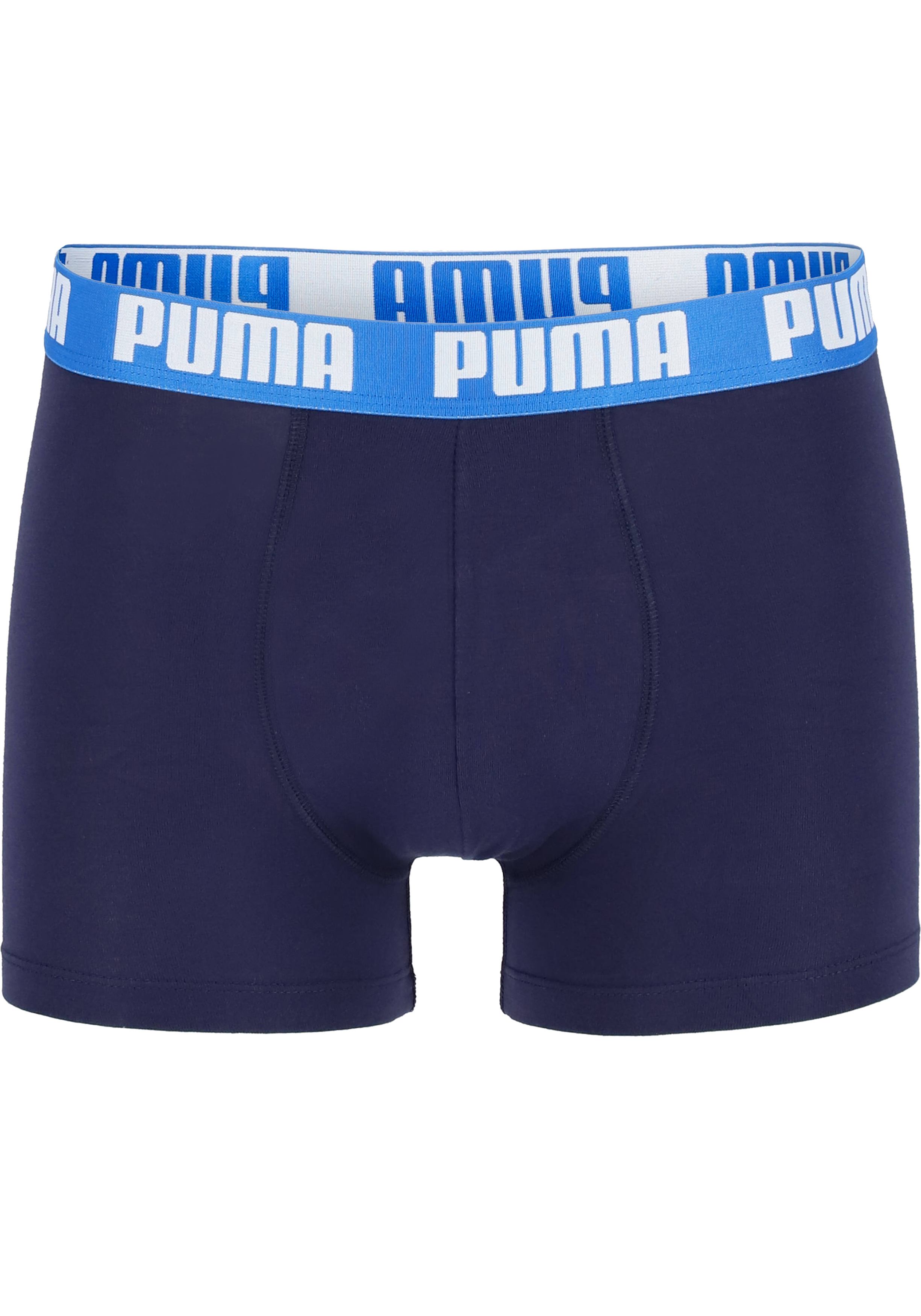 Puma Basic Boxer heren (2-pack), licht- en donkerblauw