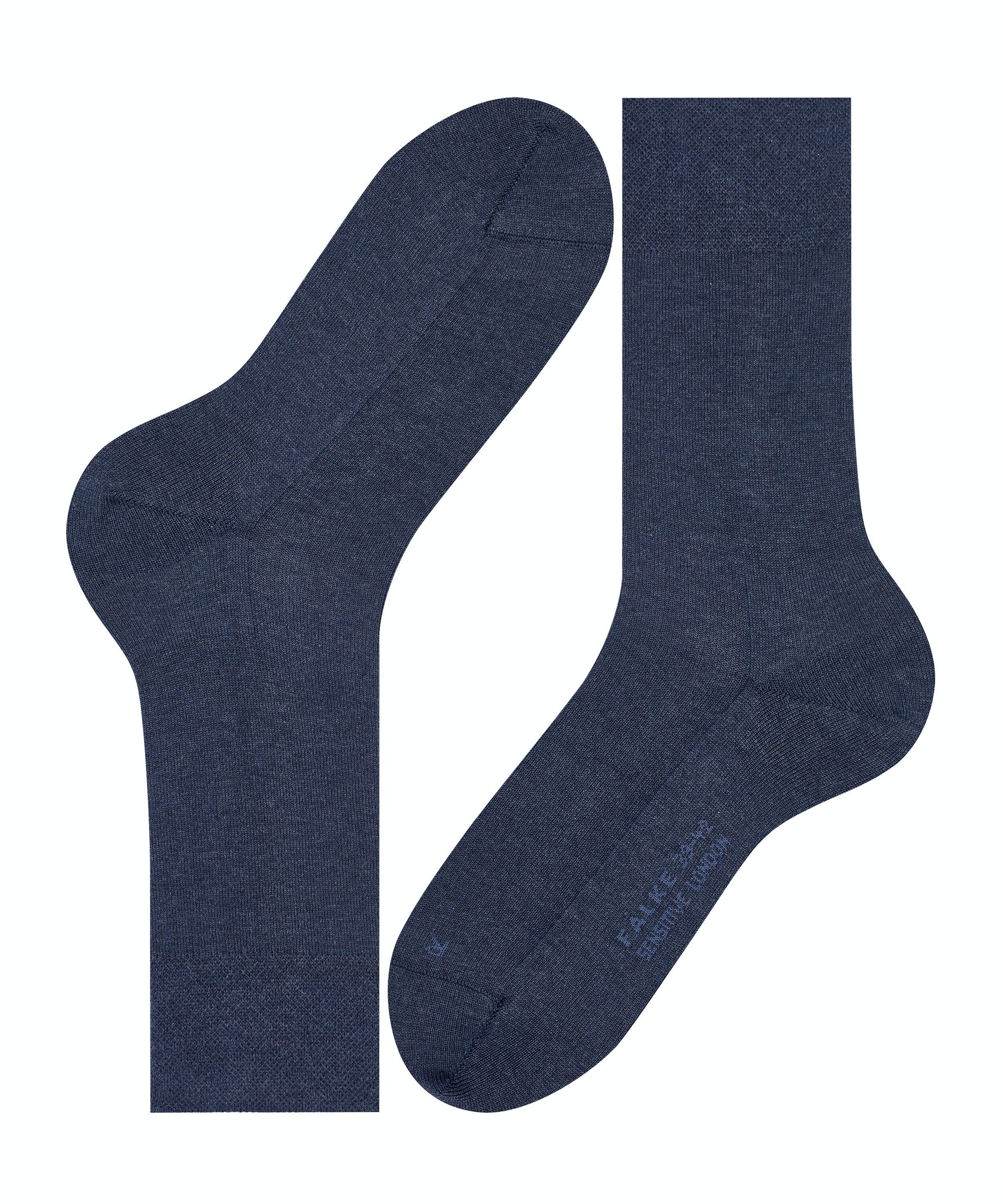 FALKE Sensitive London herensokken, blauw (navy mel.)