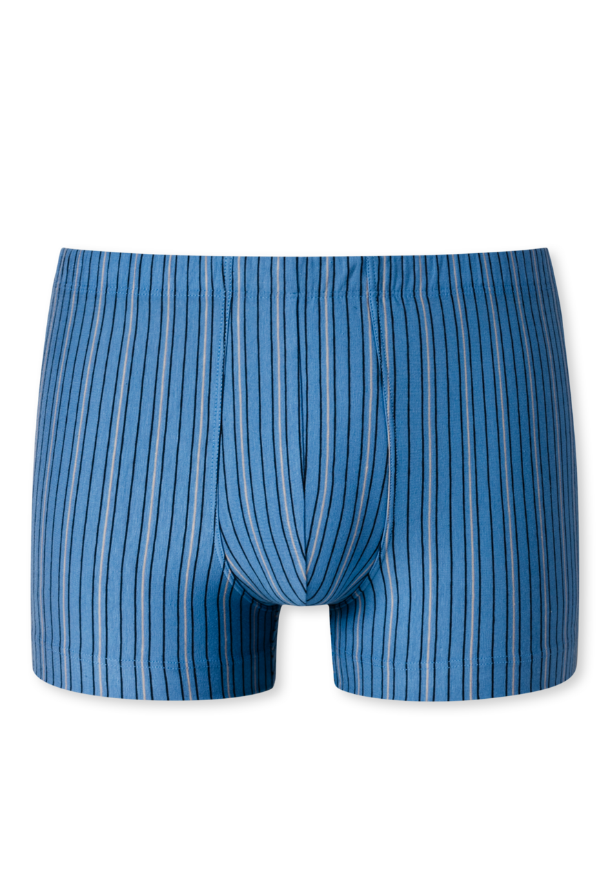 SCHIESSER 95/5 boxer (1-pack), heren short biologisch katoen strepen oceaanblauw