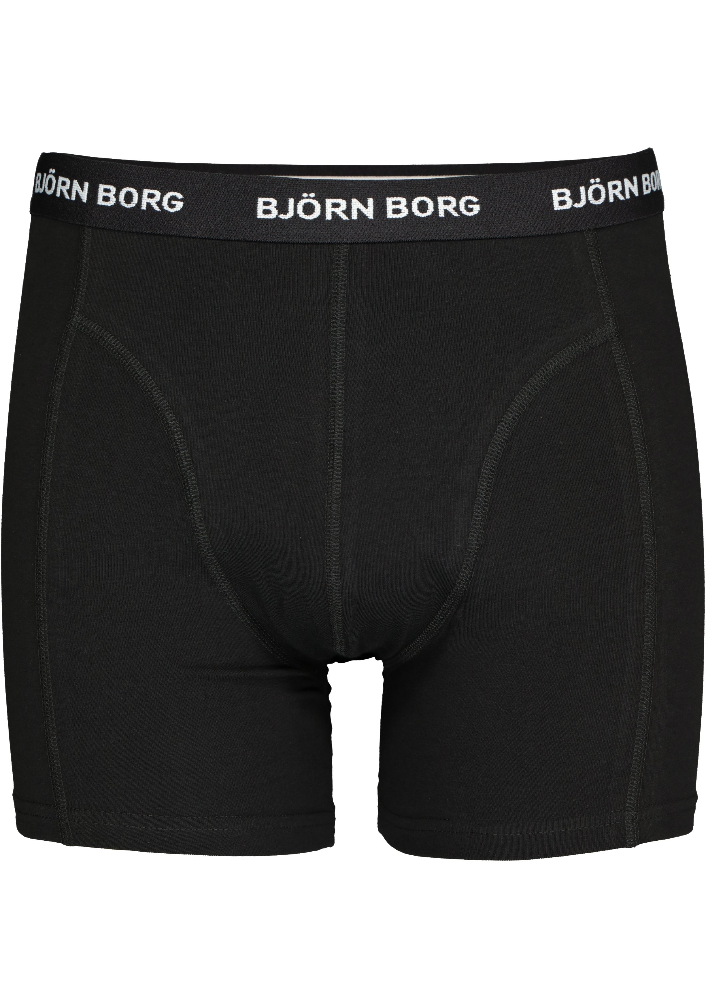 Bjorn Borg boxershorts Essential (5-pack), heren boxers normale lengte, zwart, rood, wit, blauw en kobalt blauw