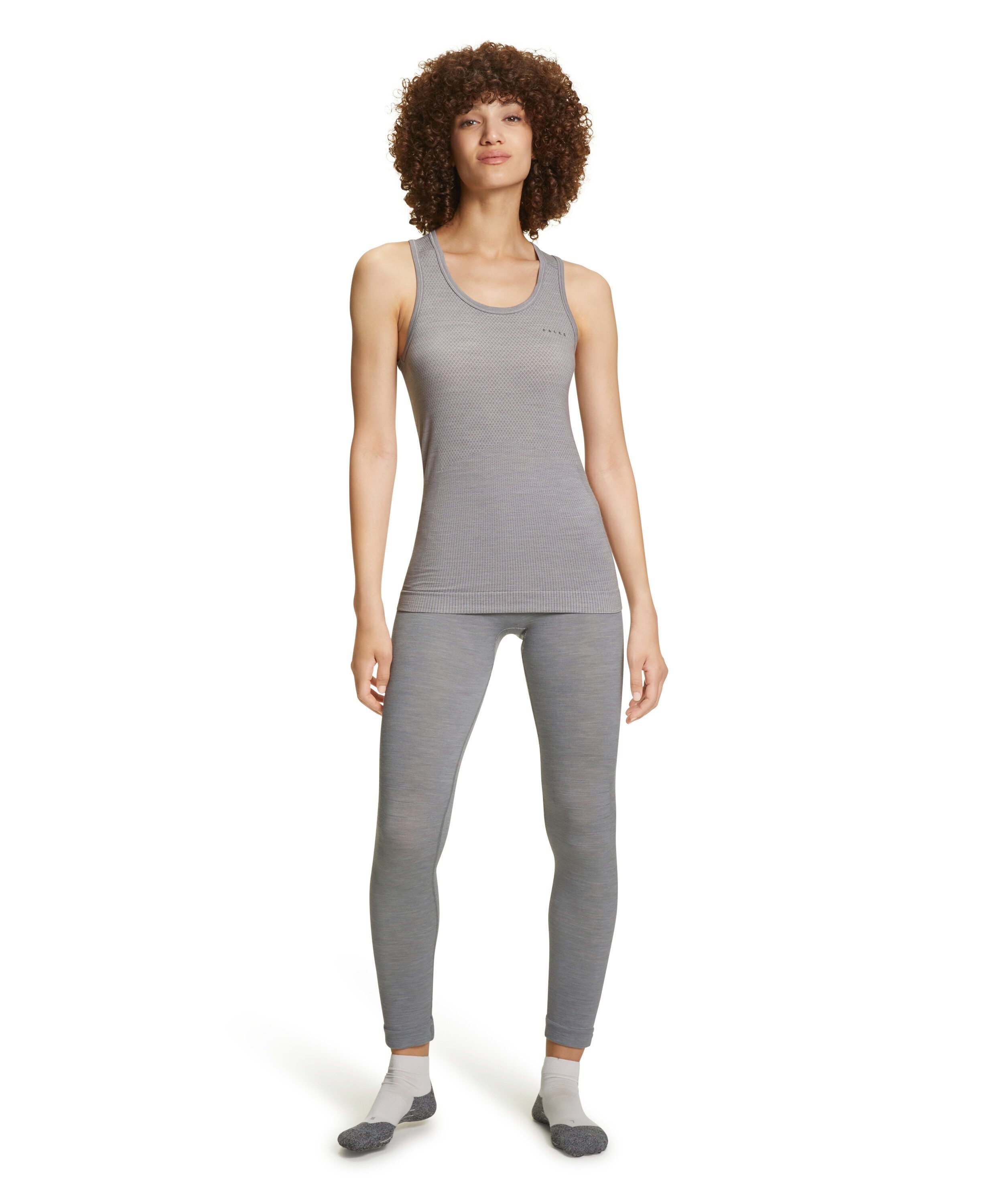 FALKE dames tanktop Wool-Tech Light, thermoshirt, grijs (grey-heather)