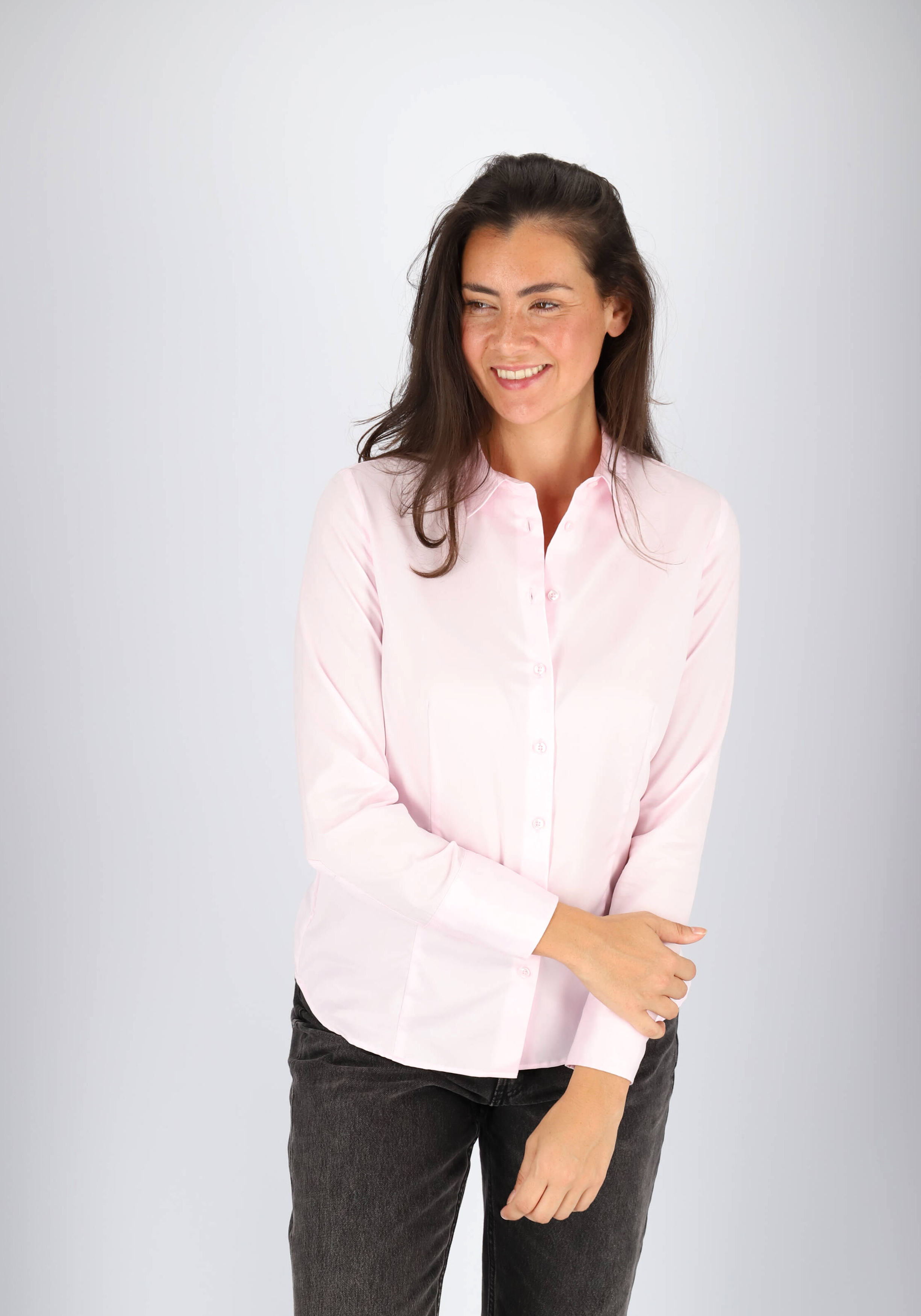 ETERNA dames blouse modern classic, roze