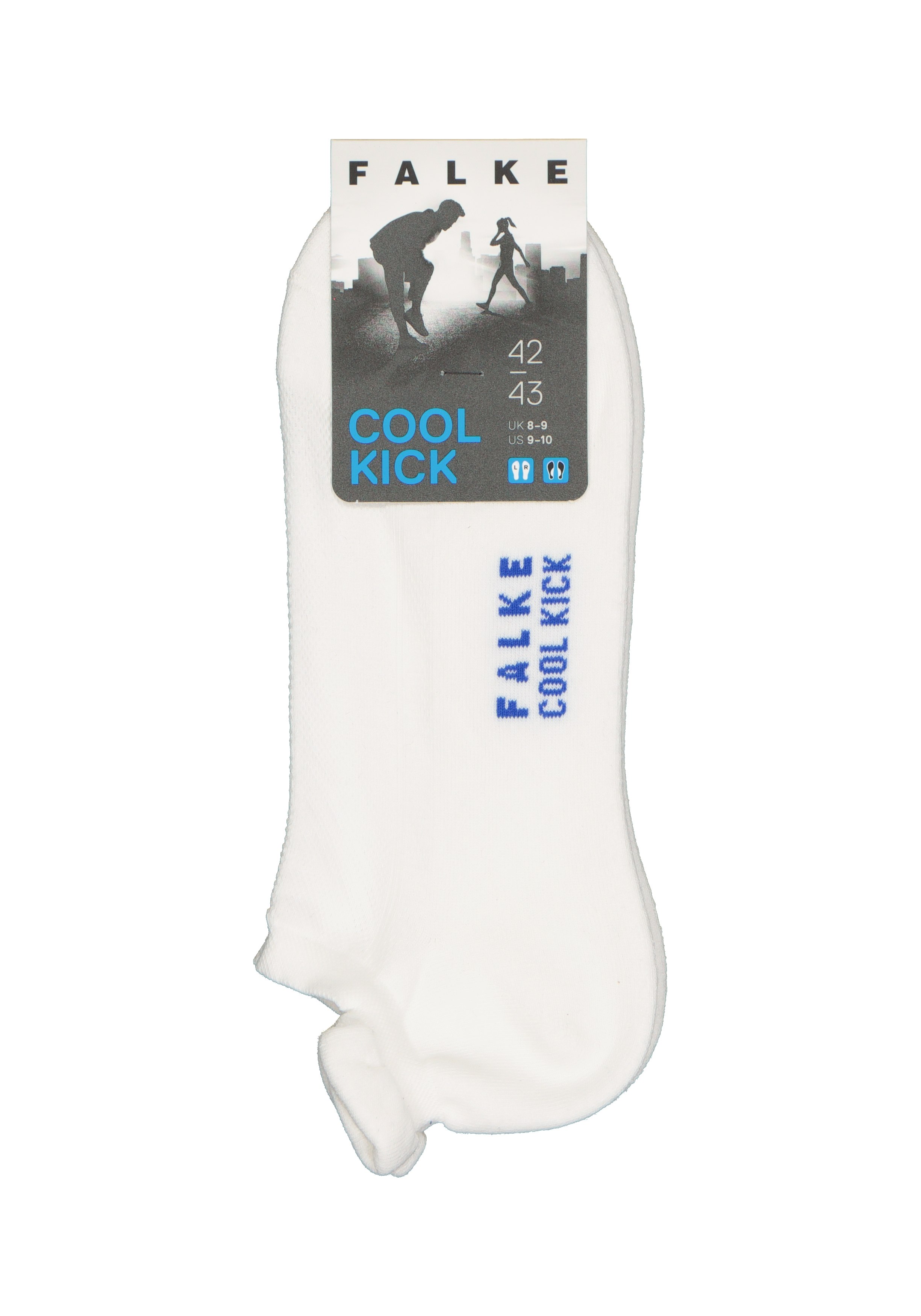 FALKE Cool Kick unisex enkelsokken, wit (white)