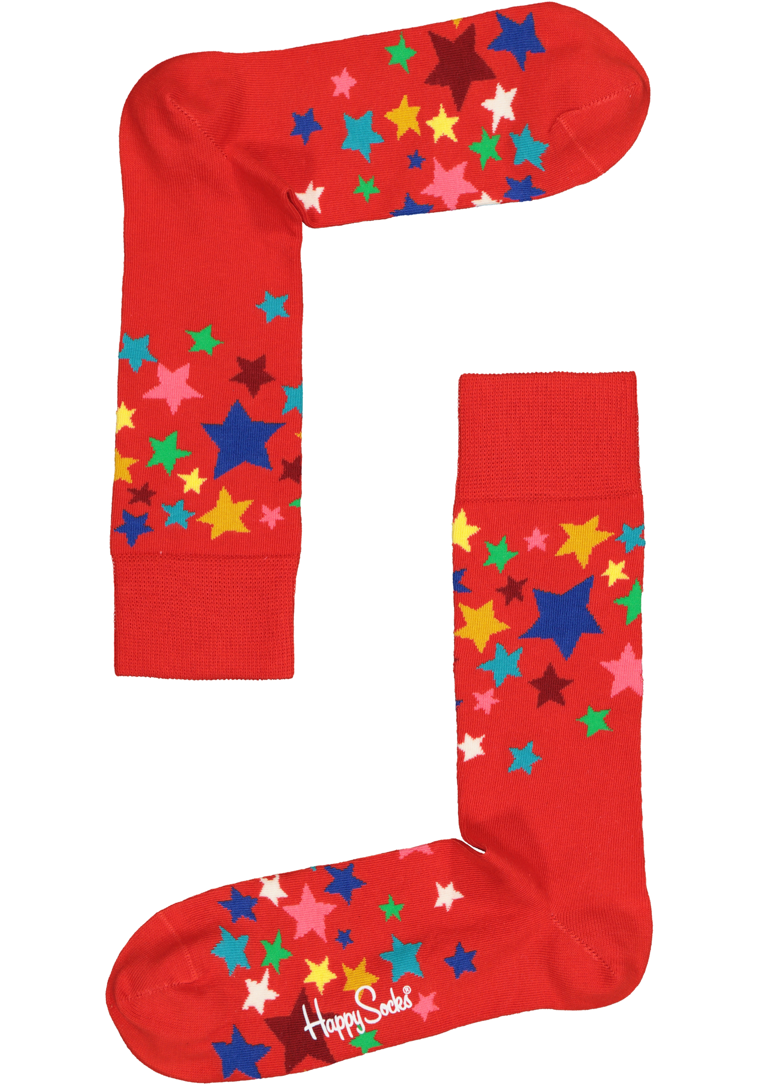 Happy Socks Stars Sock, rood met ster