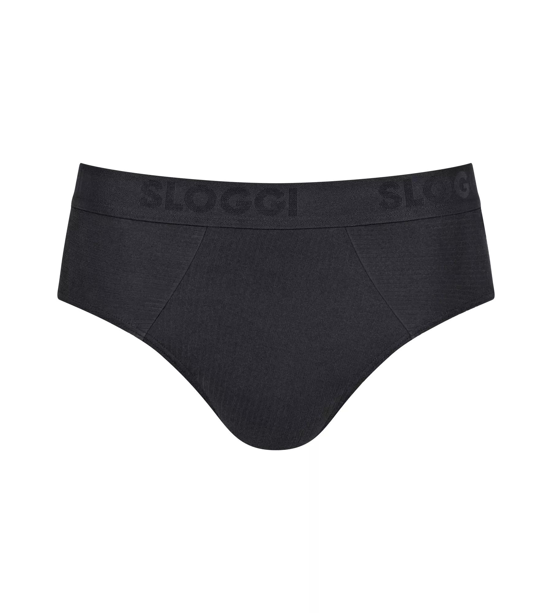 Sloggi Men FREE Evolve Brief, heren slip met smalle zijkanten (2-pack), zwart