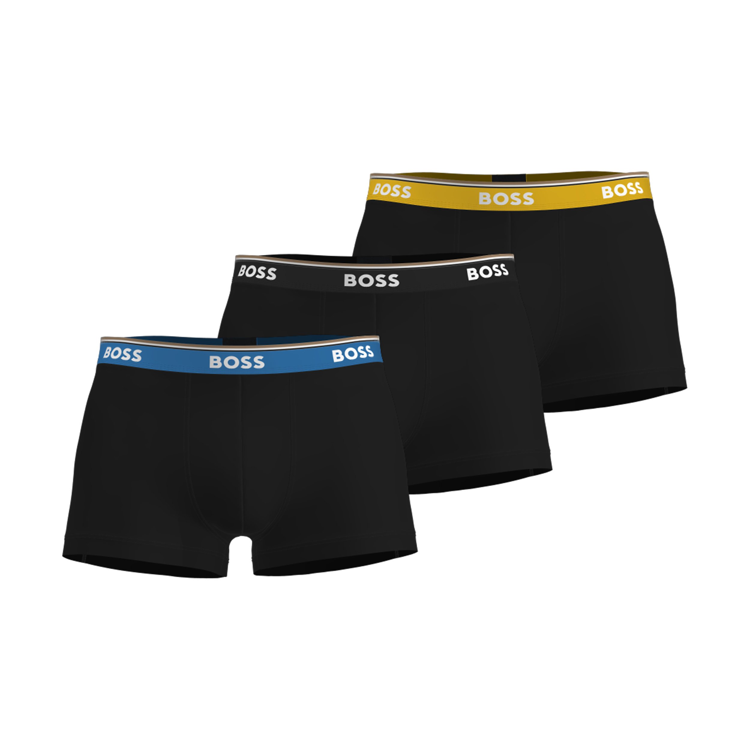 HUGO BOSS Power trunks (3-pack), heren boxers kort, multicolor