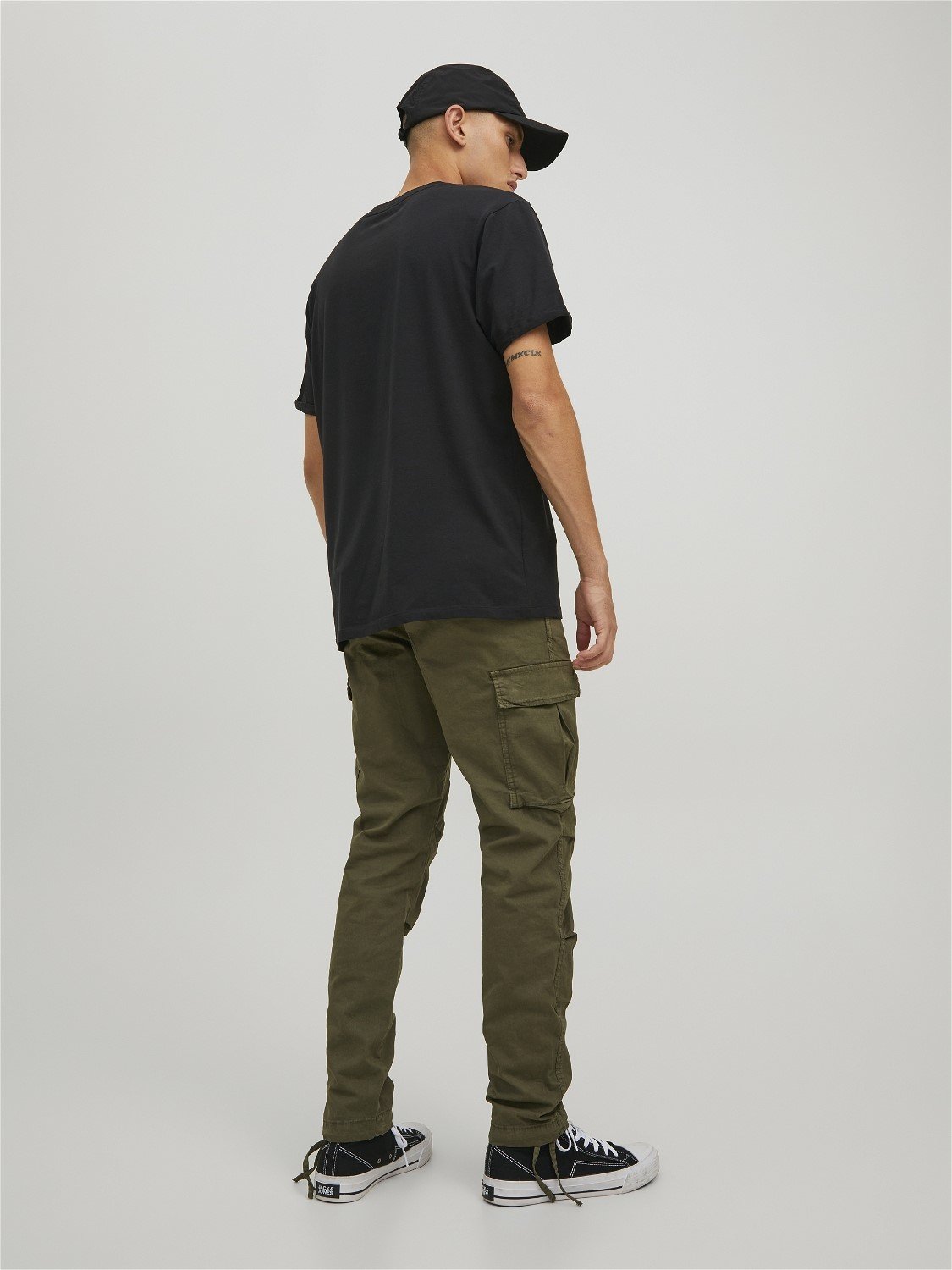 JACK & JONES Ace Tucker Cargoa loose fit, heren cargo broek, groen