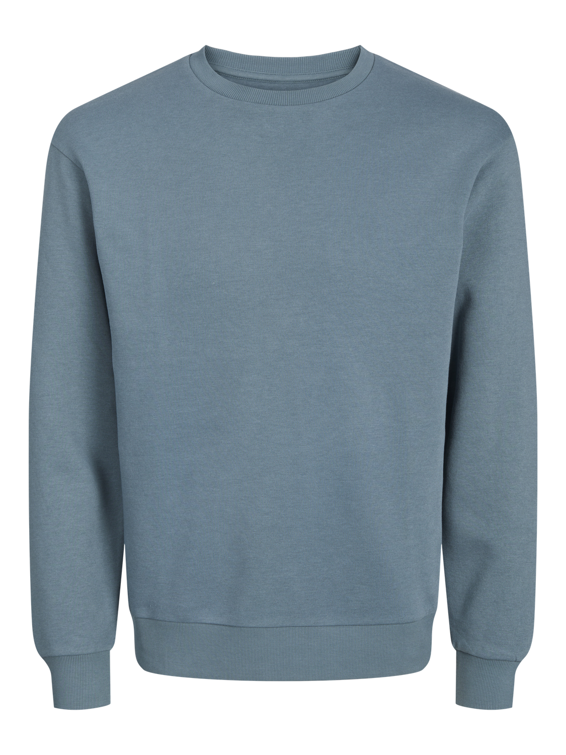 JACK & JONES Bradley sweat crew regular fit, heren sweatshirt katoenmengsel met O-hals, middenblauw