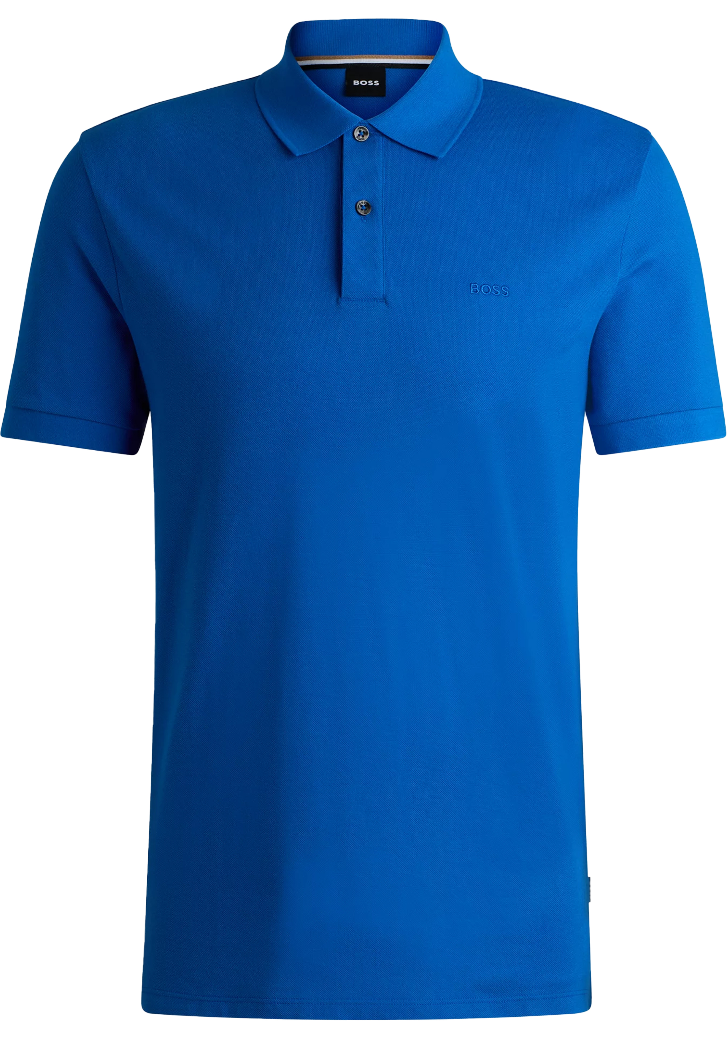 BOSS Pallas regular fit polo, pique, kobalt blauw