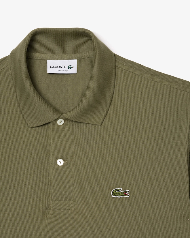 Lacoste Classic Fit polo, kaki groen