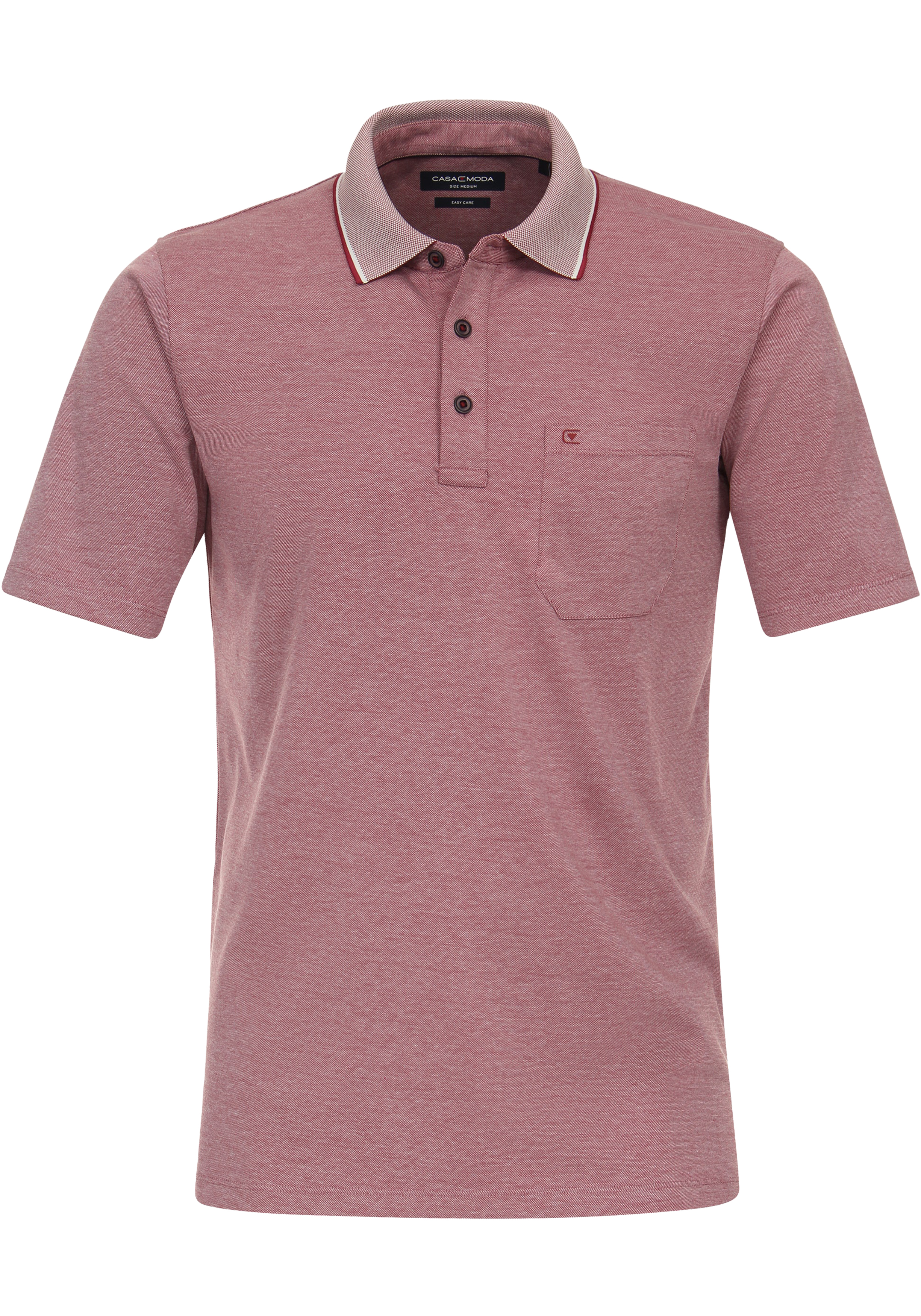 CASA MODA comfort fit heren polo, rood