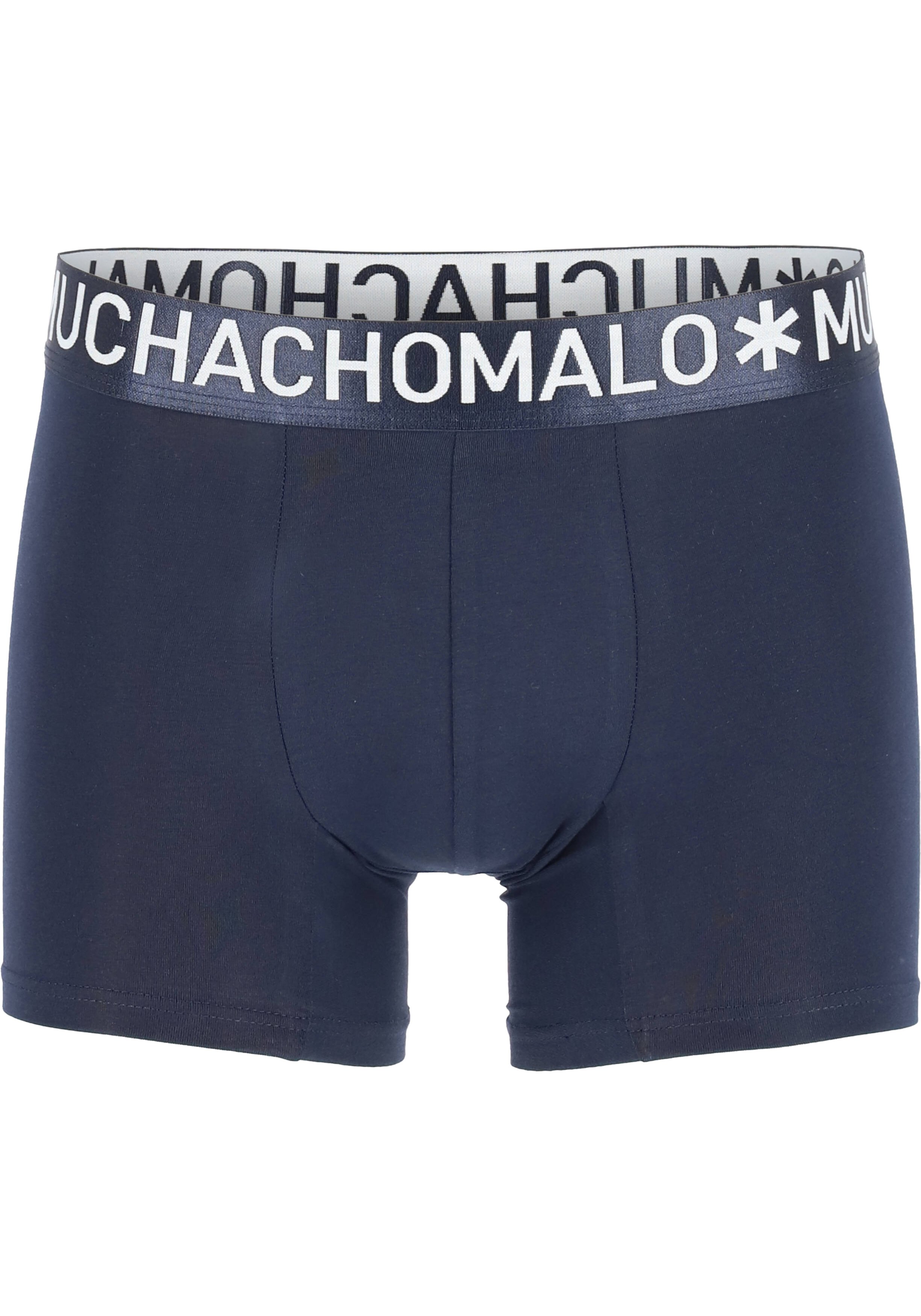 Muchachomalo Light Cotton boxershorts (4-pack), heren boxers normale lengte, blauw, groen, rood en zwart 