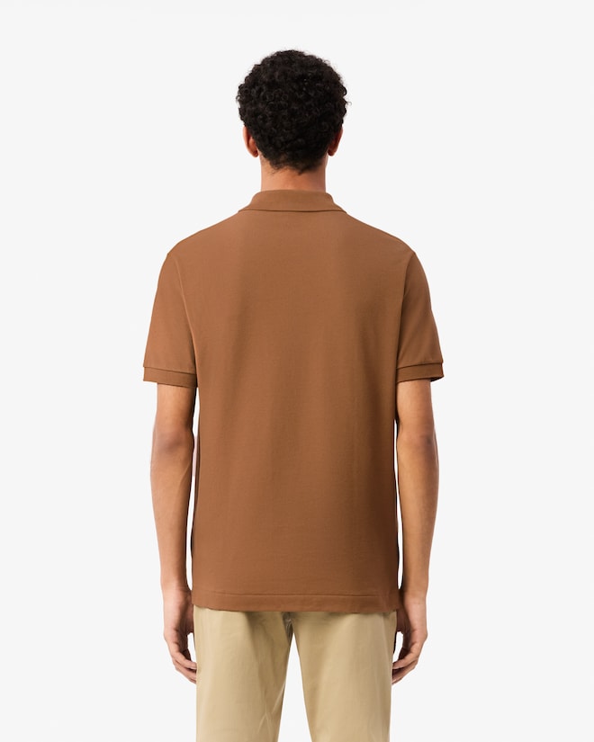 Lacoste Classic Fit polo, cookie lichtbruin