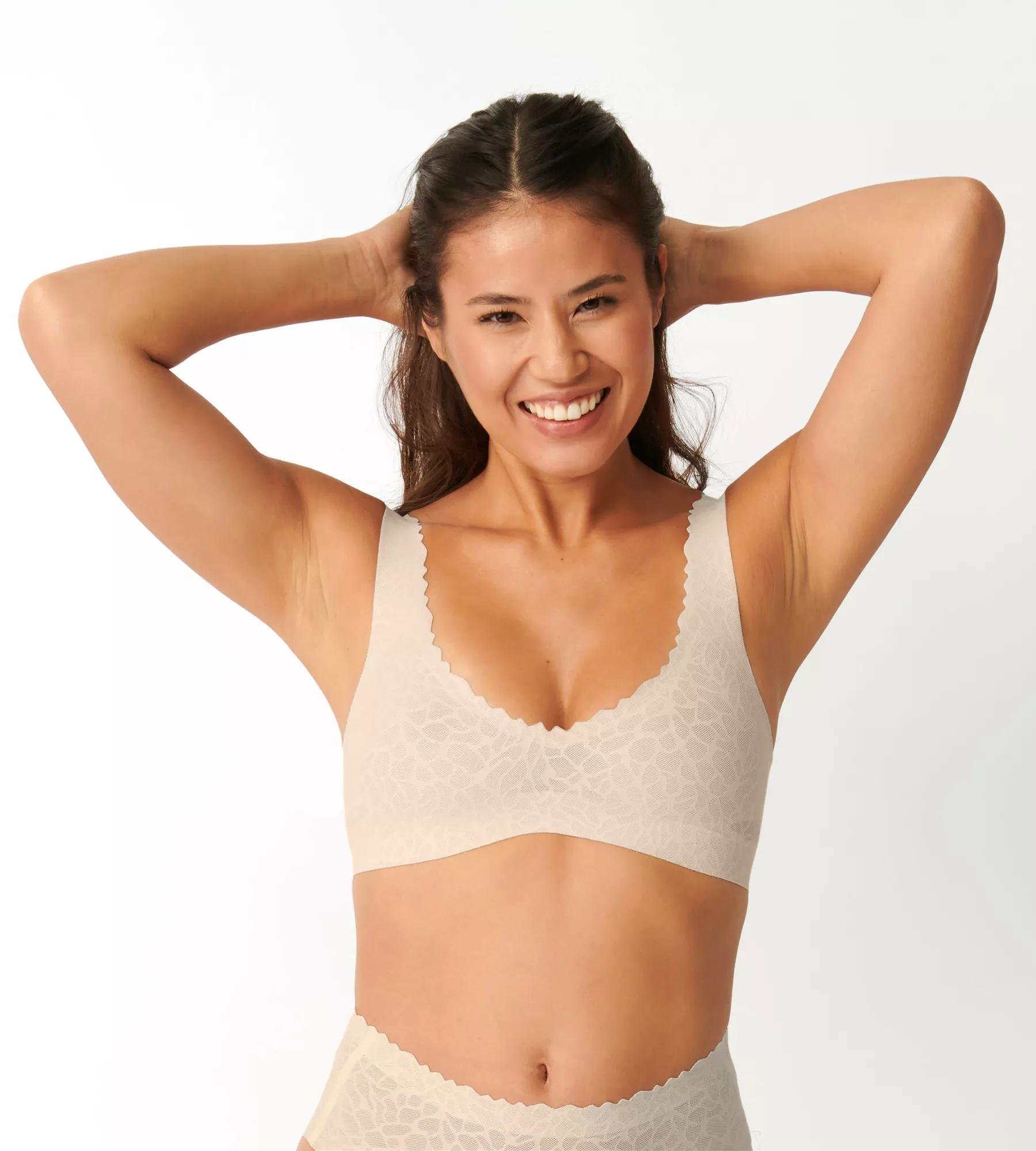 Sloggi Women ZERO Feel Lace 2.0 Bralette, bralette, beige