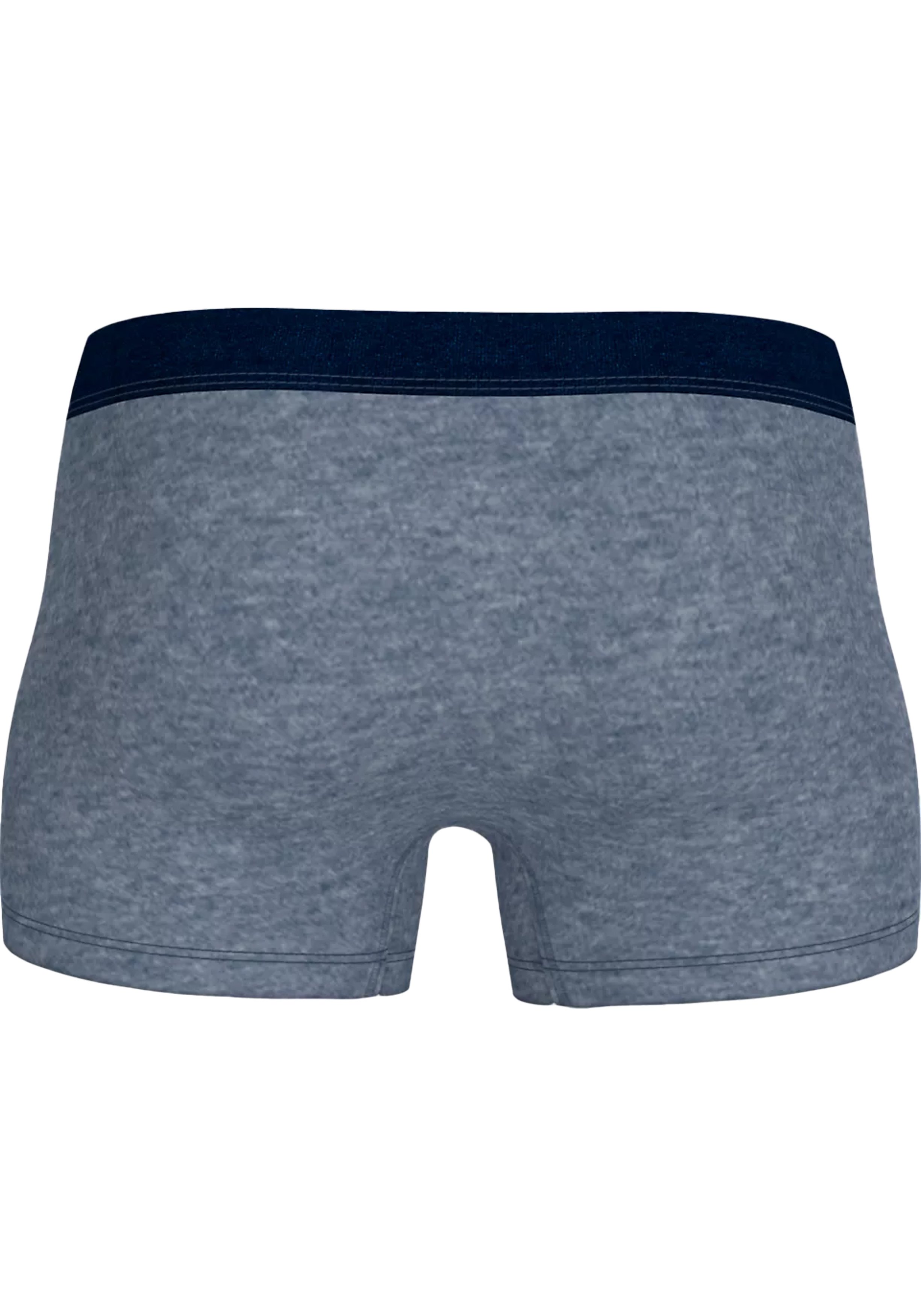 Tommy Hilfiger trunk (3-pack), heren boxers normale lengte, blauw en grijs melange