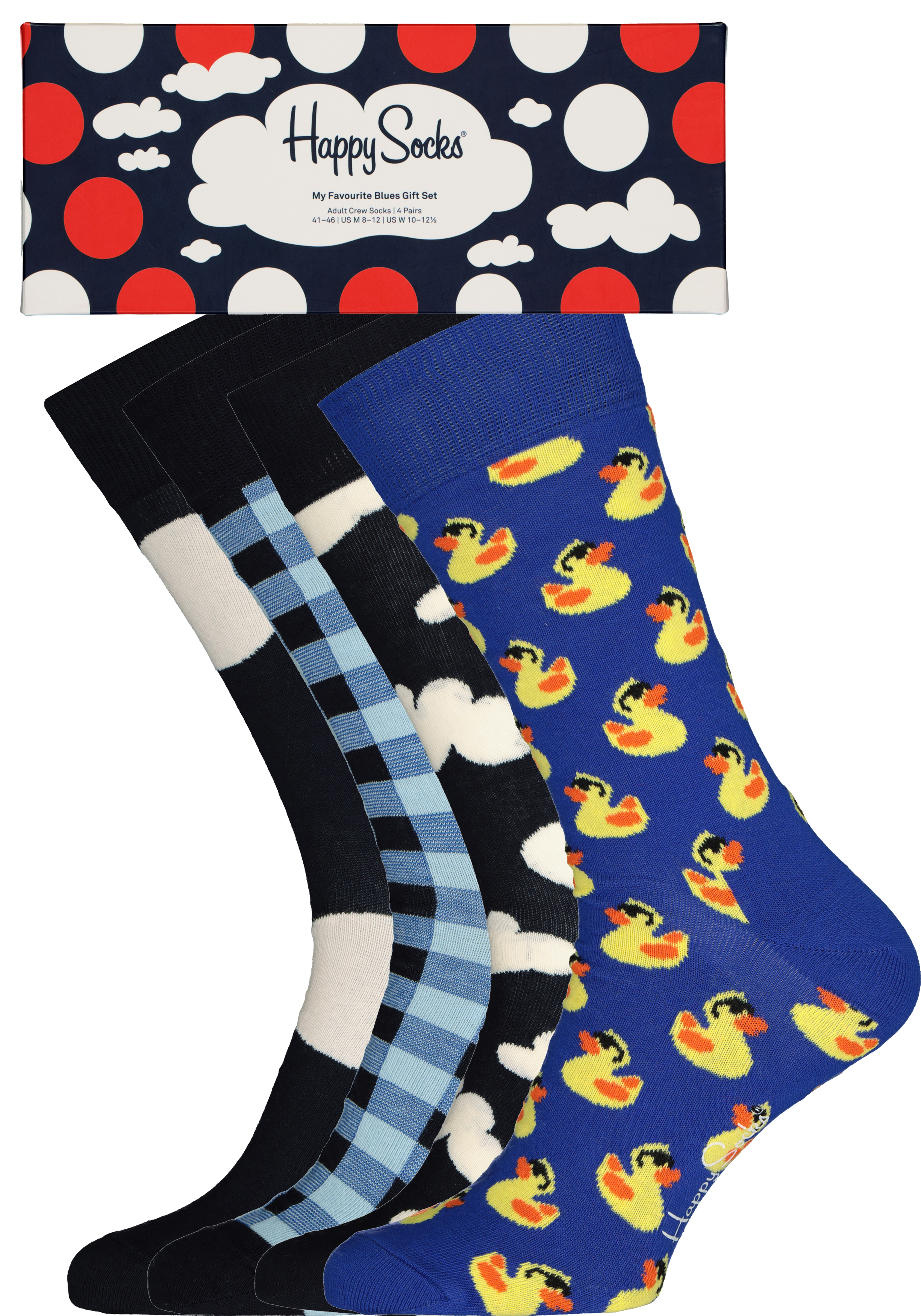 Happy Socks My Favourite Blues Socks Gift Set (4-pack), unisex sokken in cadeauverpakking
