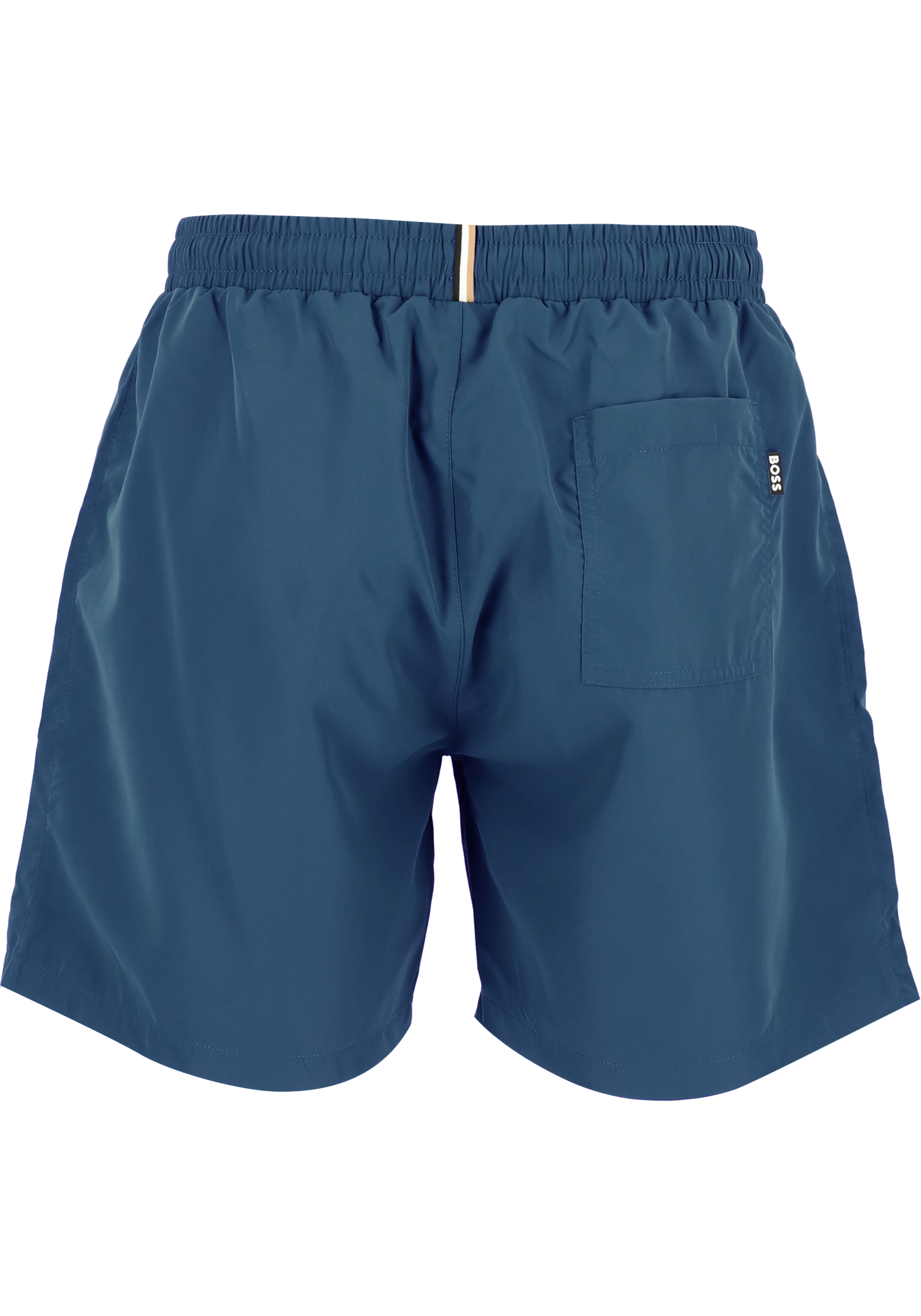 HUGO BOSS Dolphin swim shorts, heren zwembroek, middenblauw