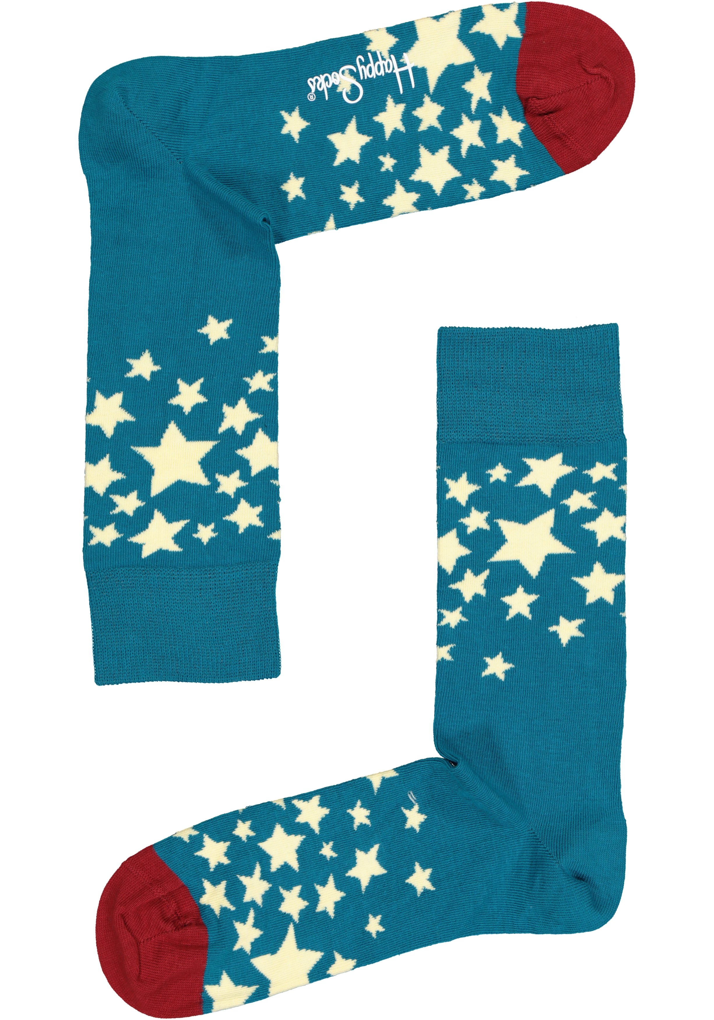 Happy Socks Stars Sock, blauwe strerrenhemel