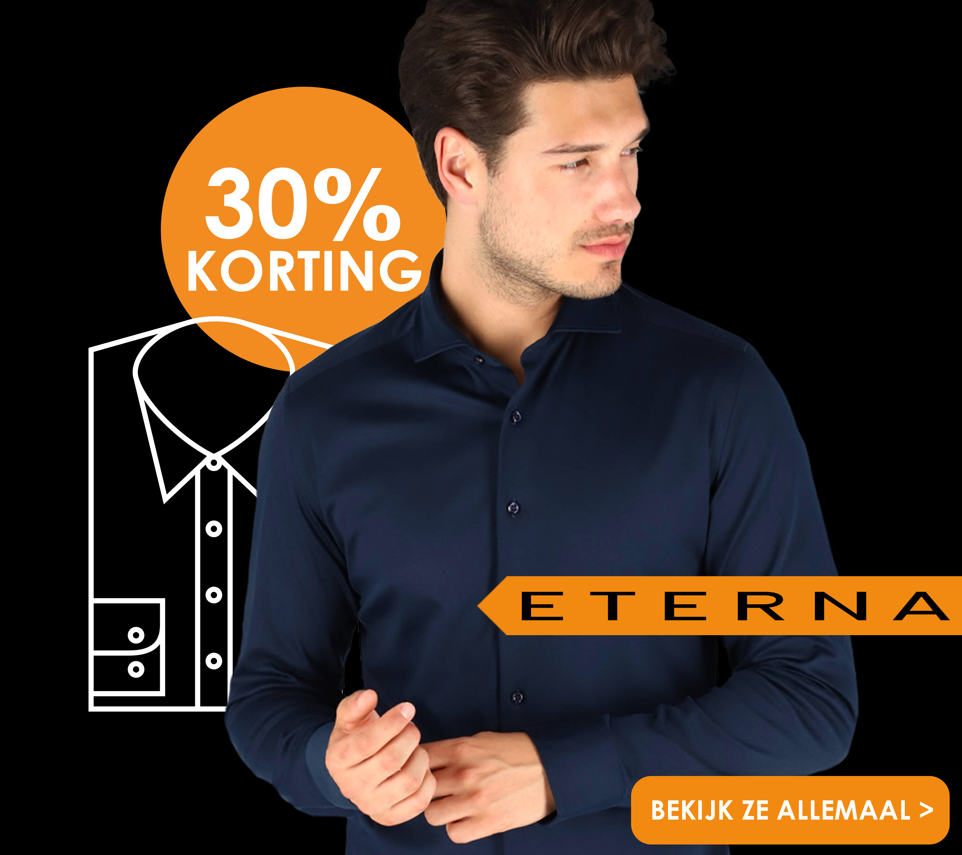 black friday bij HemdVoorHem 30 procent korting op eterna banner, bekijk ze allemaal!