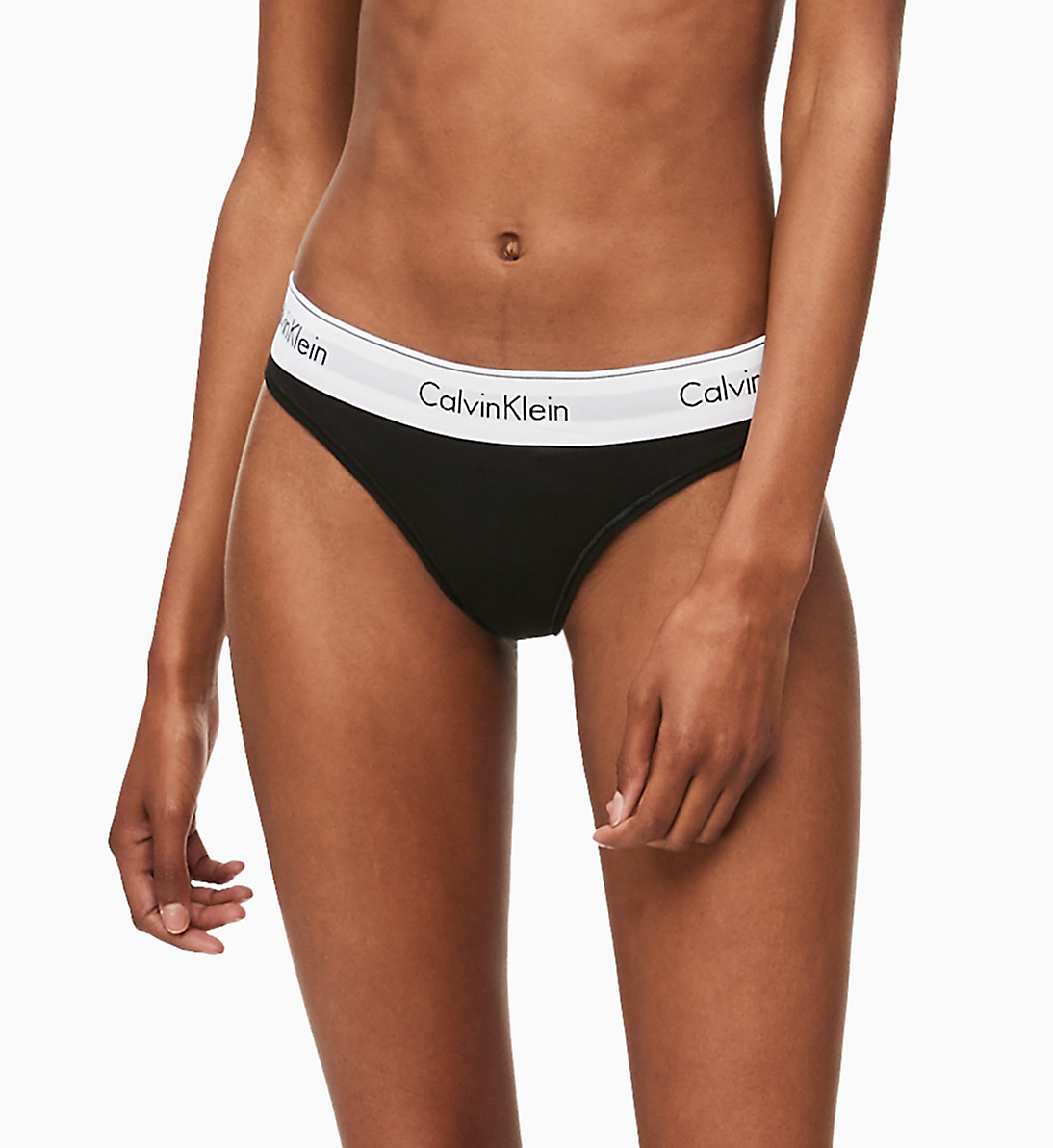 Calvin Klein dames Modern Cotton string, zwart