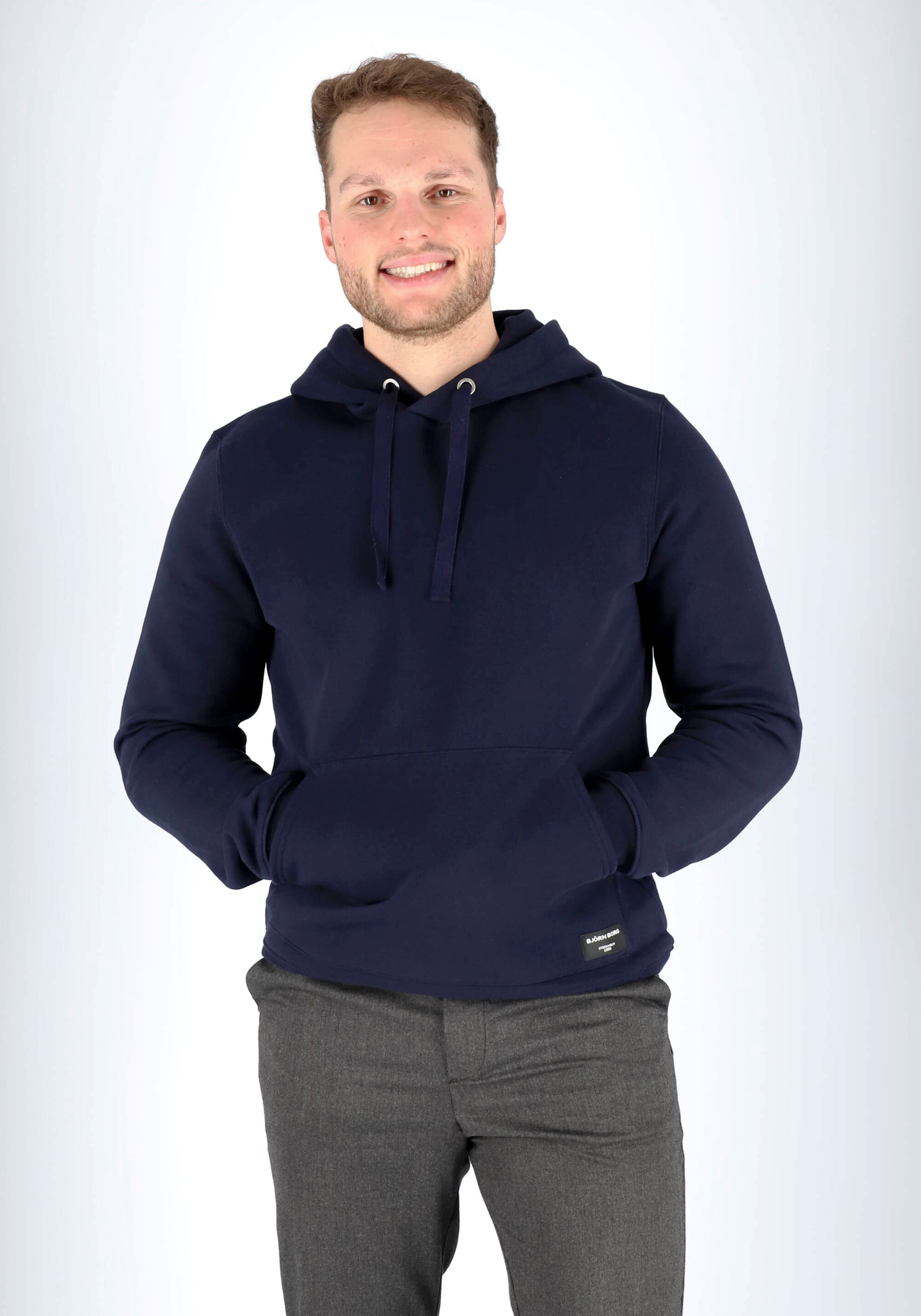 Bjorn Borg hoodie sweatshirt, heren trui met capuchon dik, blauw