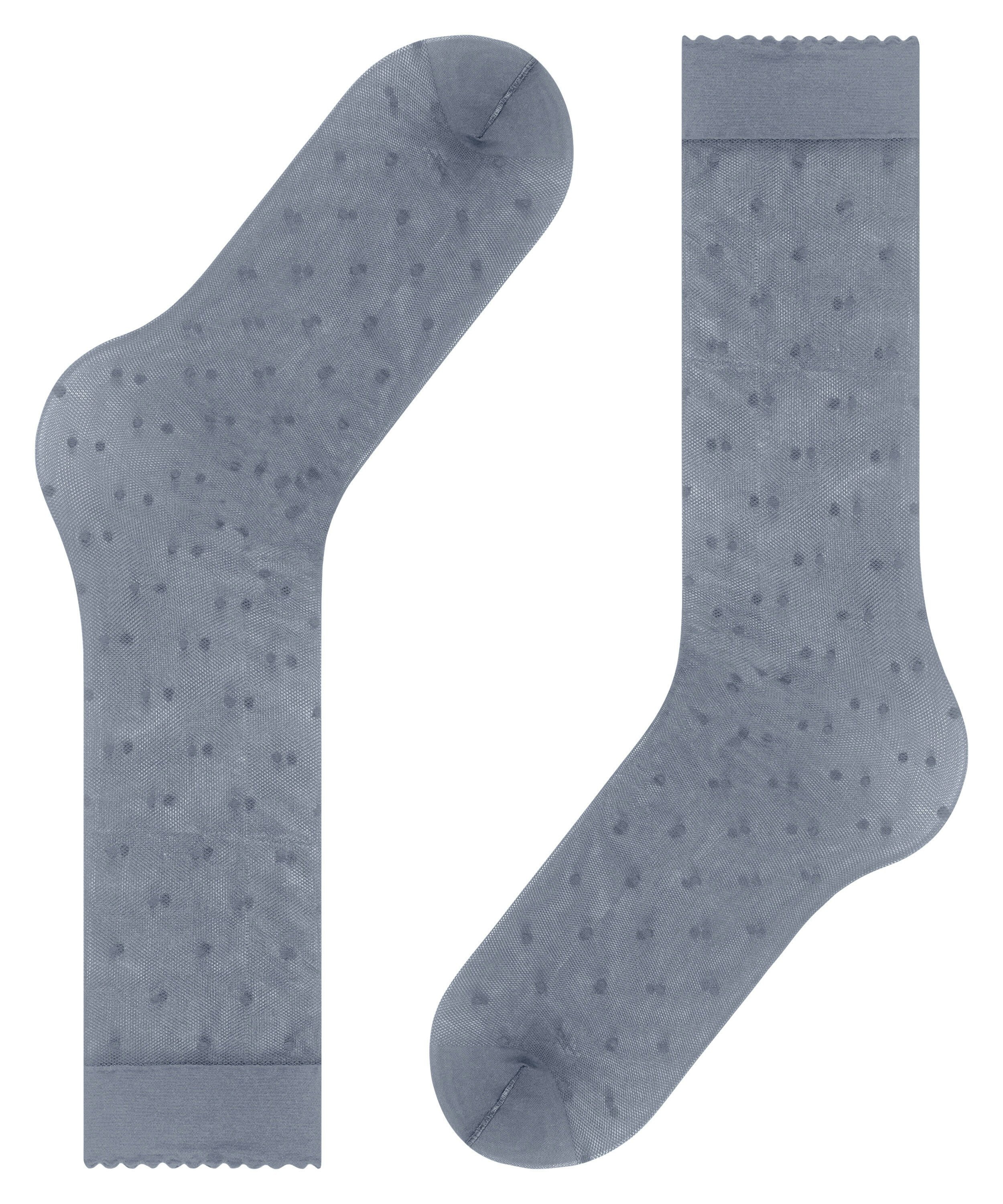 FALKE Dot 15 DEN dames kniekousen, grijs (pearl grey)