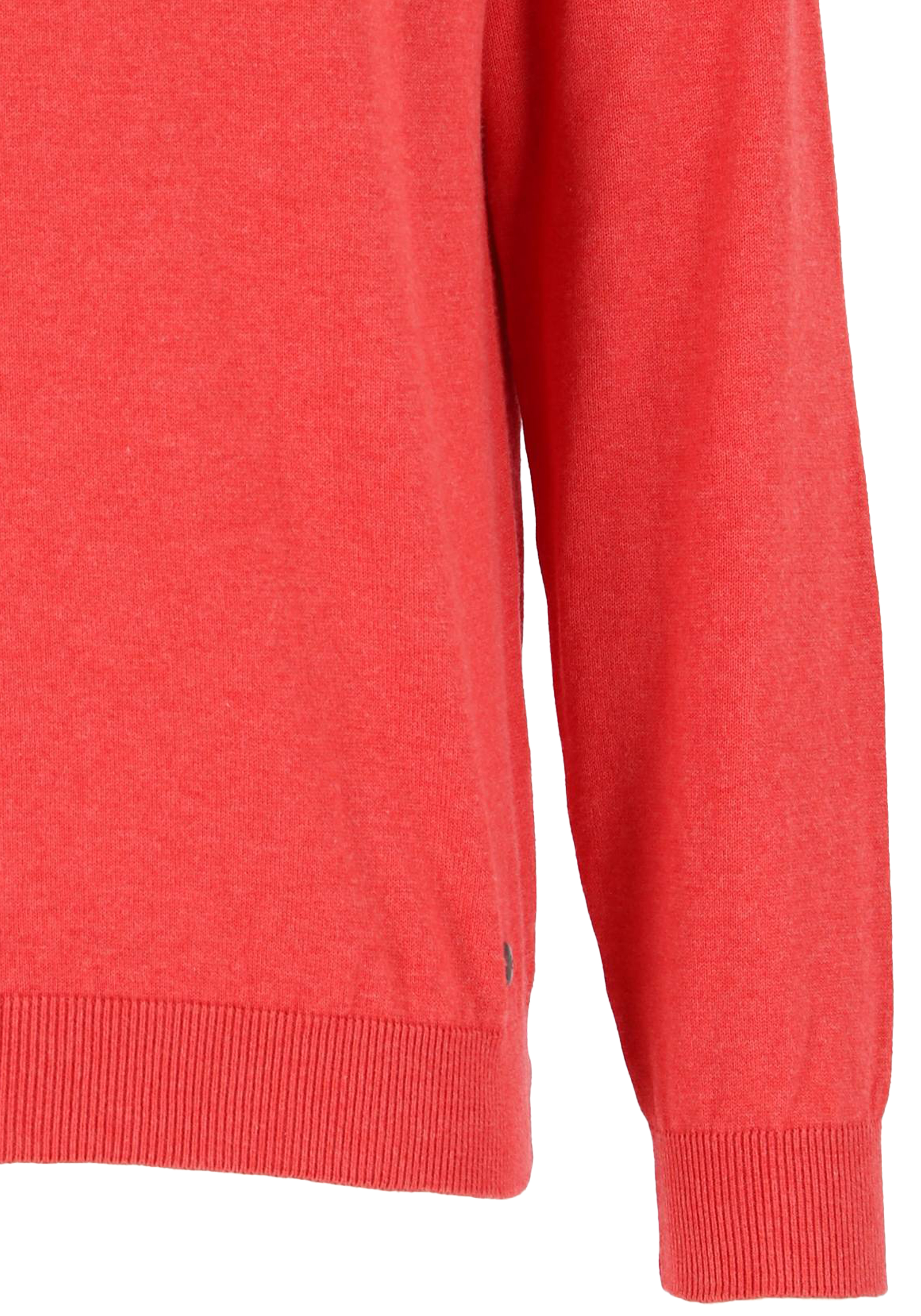 MARVELIS modern fit trui katoen, V-hals, rood