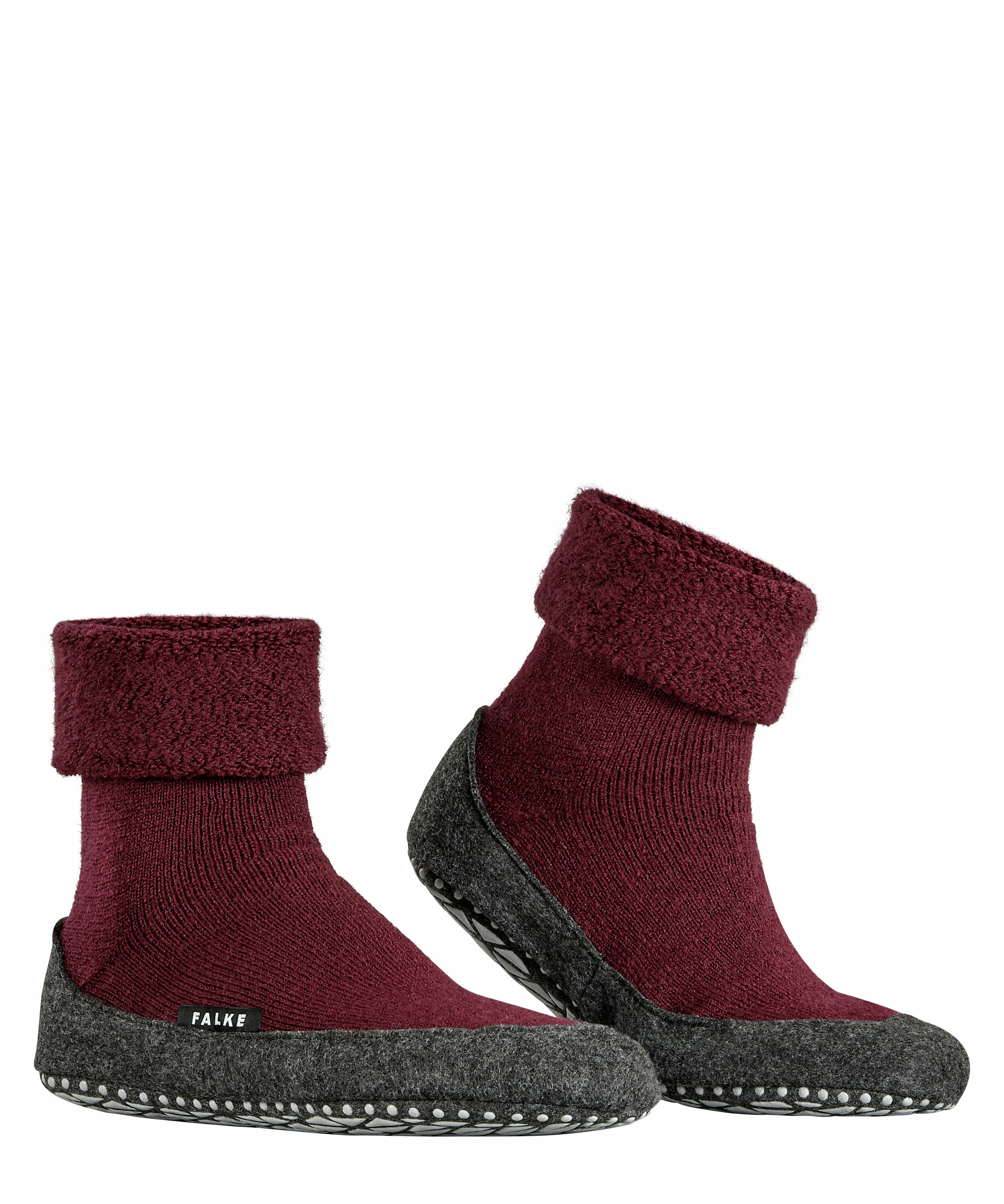 FALKE Cosyshoe huissokken, bordeaux rood (barolo)