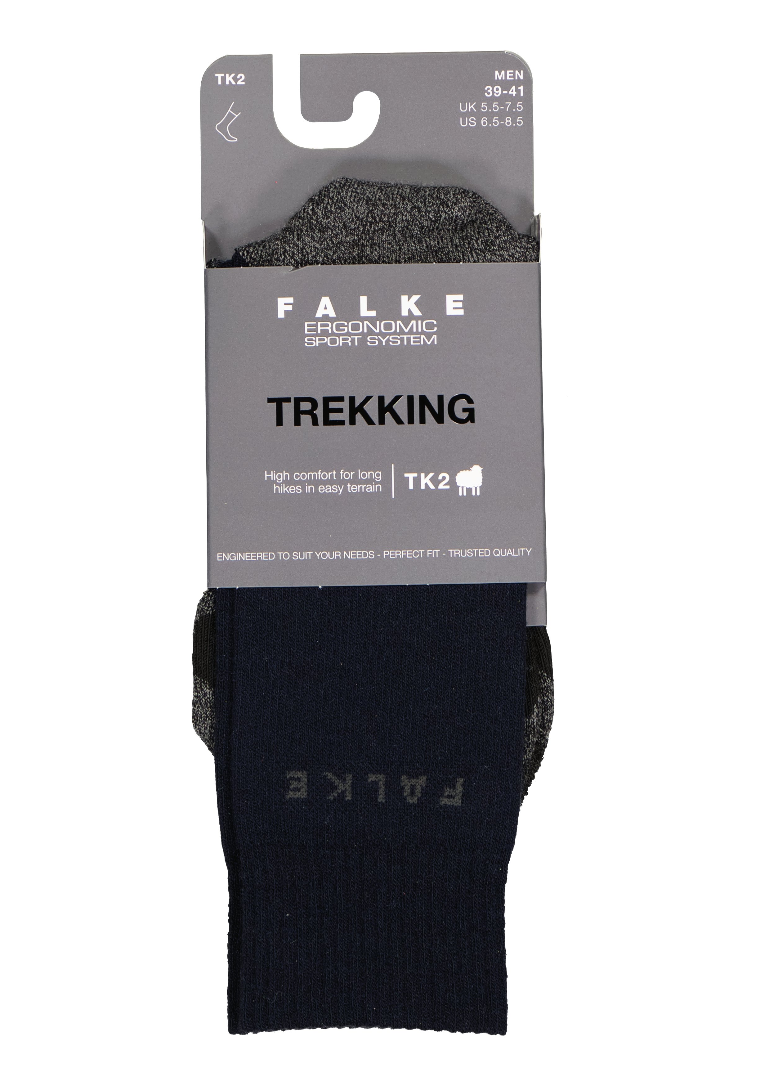 FALKE TK2 heren wandelsokken, blauw (marine)