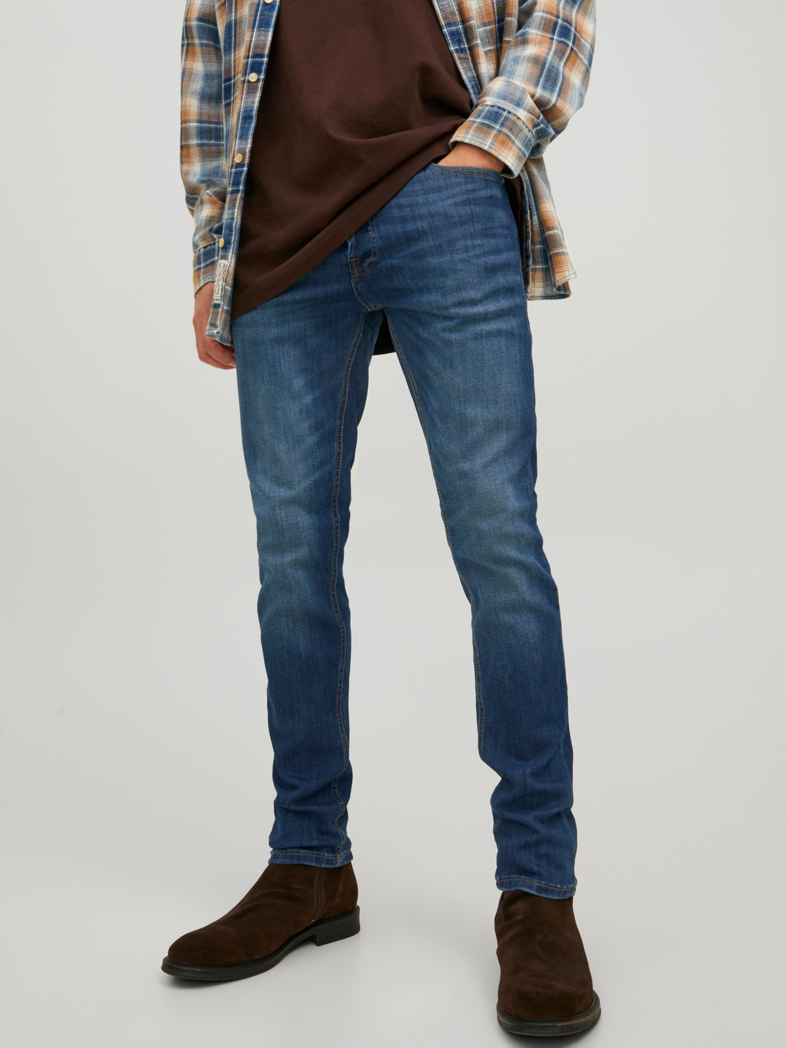 JACK & JONES Glenn Original loose fit, heren jeans, denimblauw