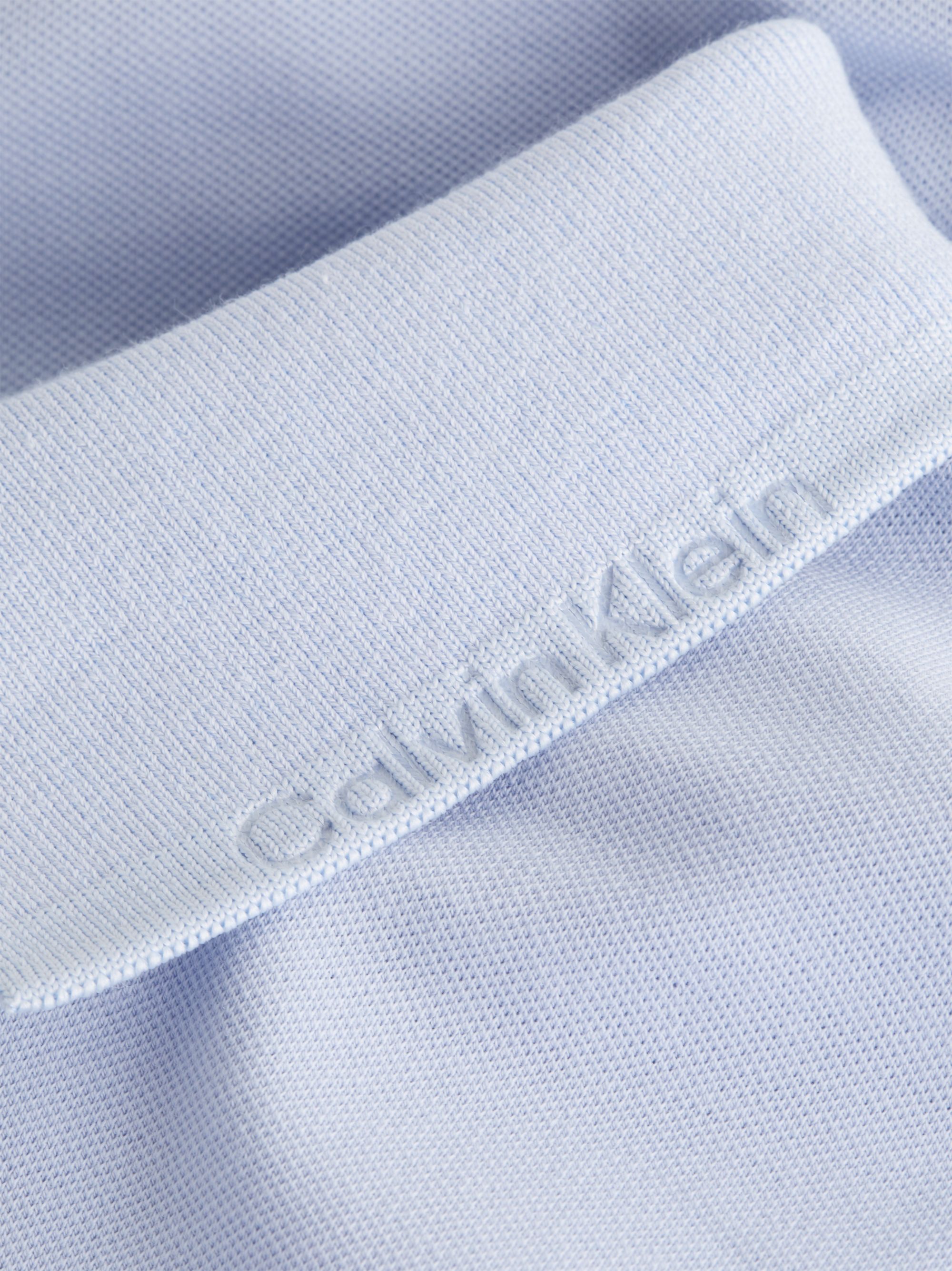 Calvin Klein Thermo Tech Pique Slim Polo, heren poloshirt, lichtblauw