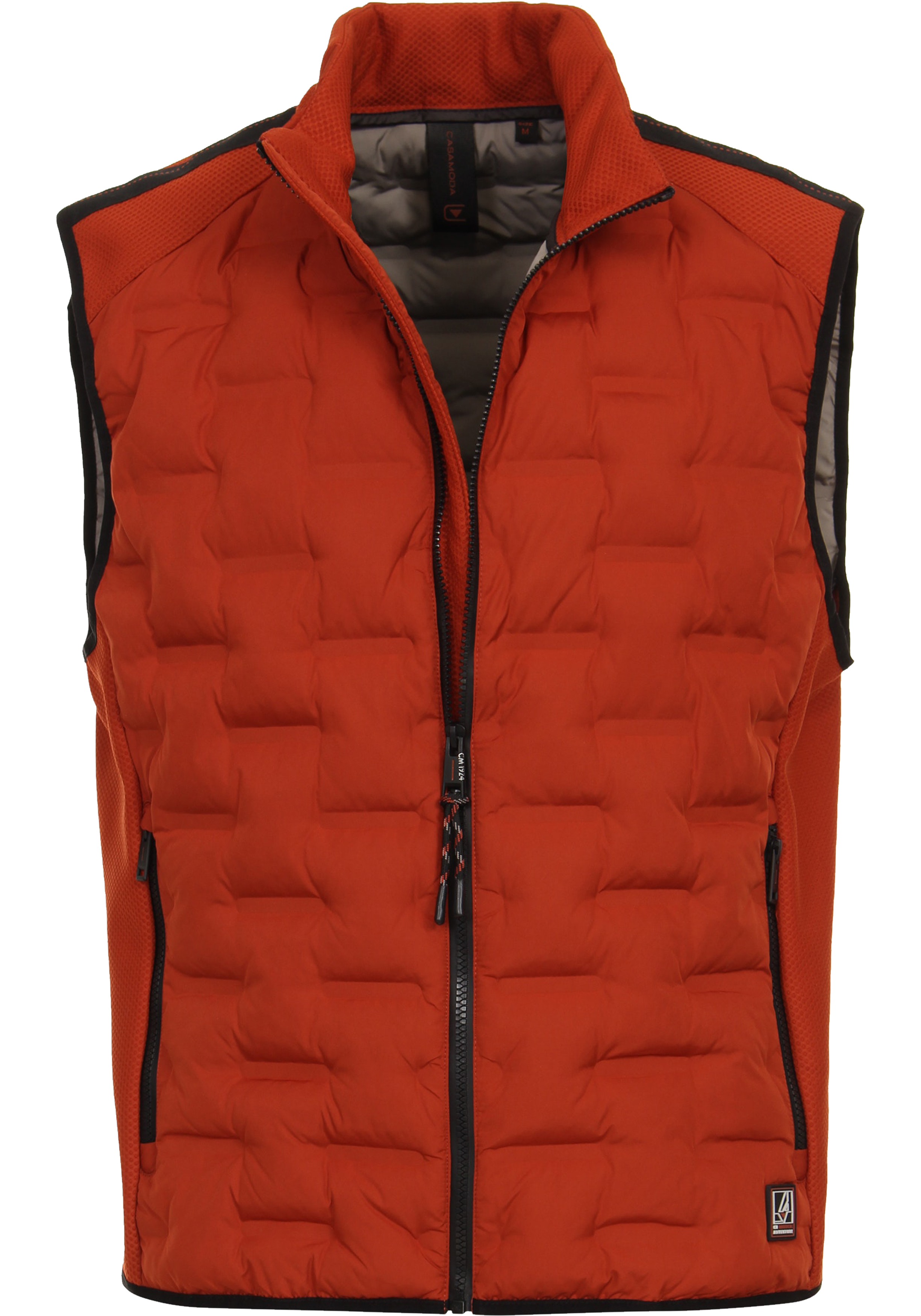 CASA MODA comfort fit bodywarmer, oranje