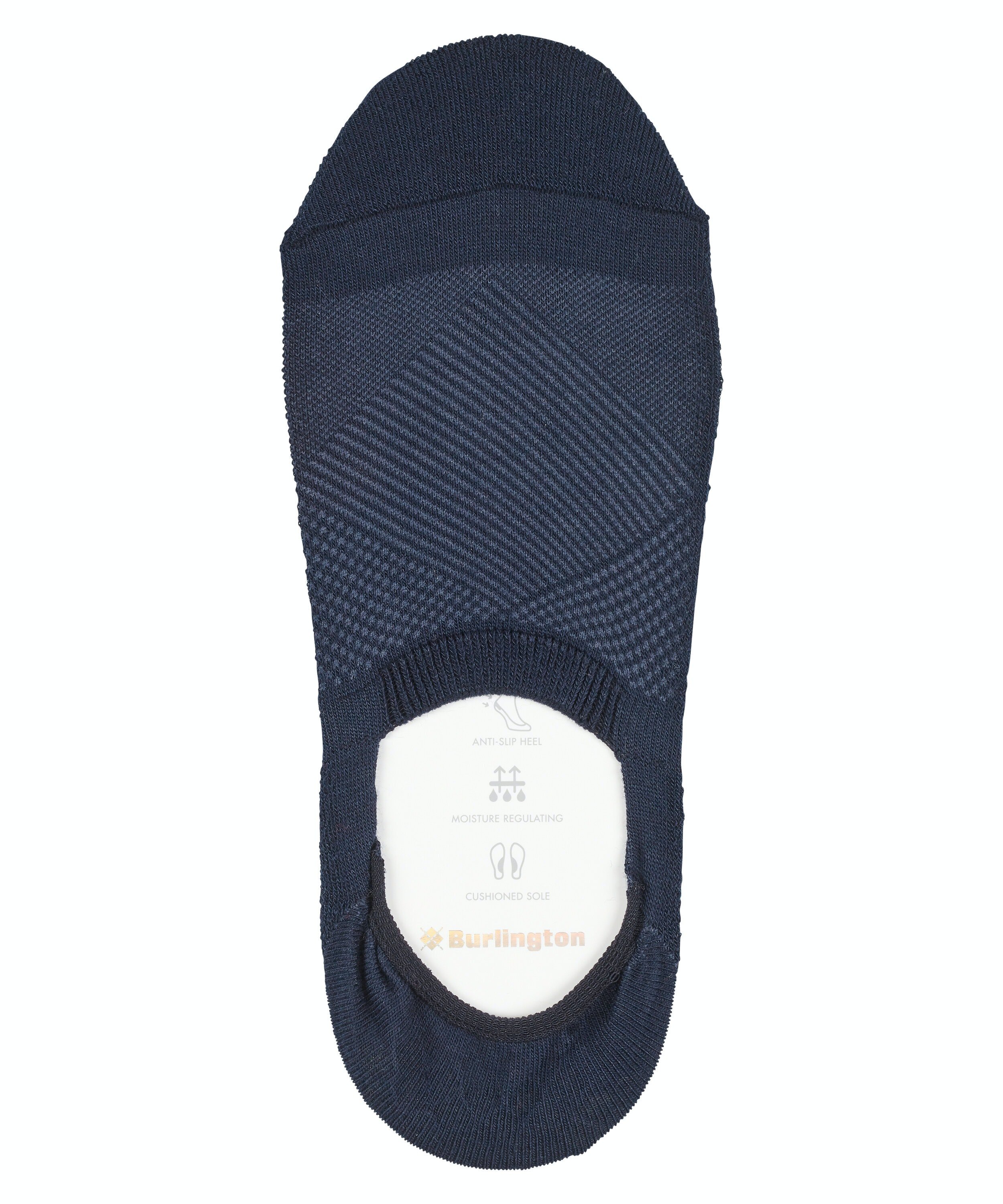 Burlington Athleisure dames invisible sokken, blauw (marine)