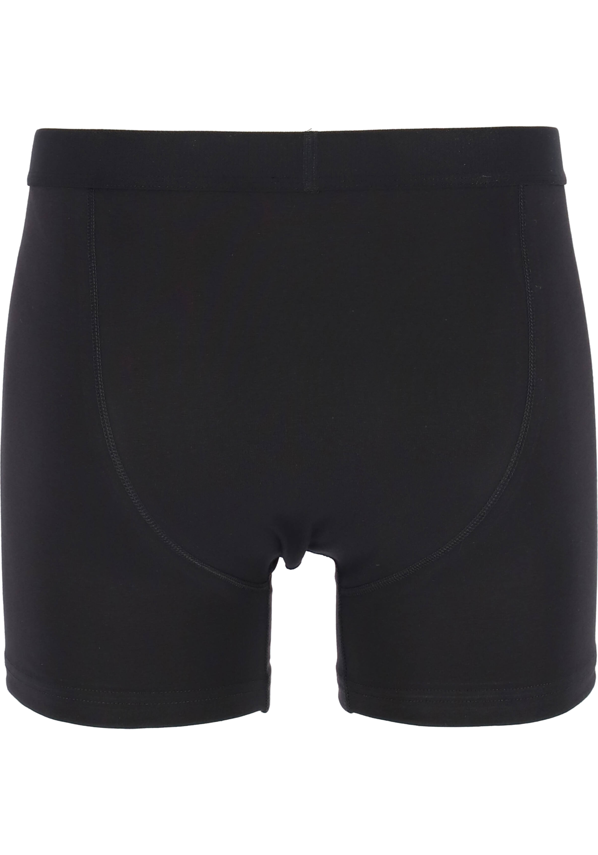 TEN CATE Basics men boxershorts (3-pack), heren boxers lang met gulp, zwart