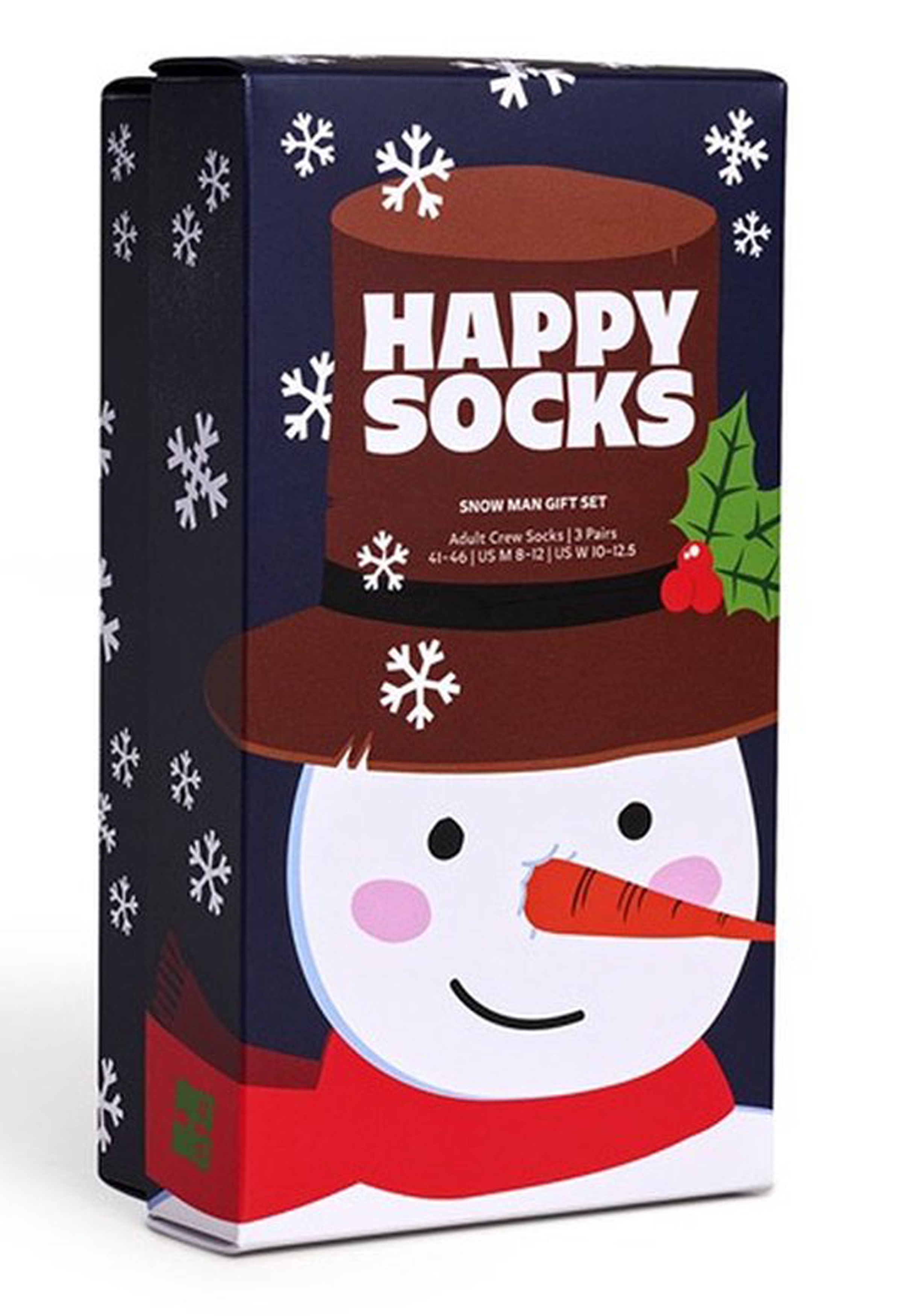 Happy Socks Holiday Navy Gift Set (3-pack), unisex sokken in cadeauverpakking