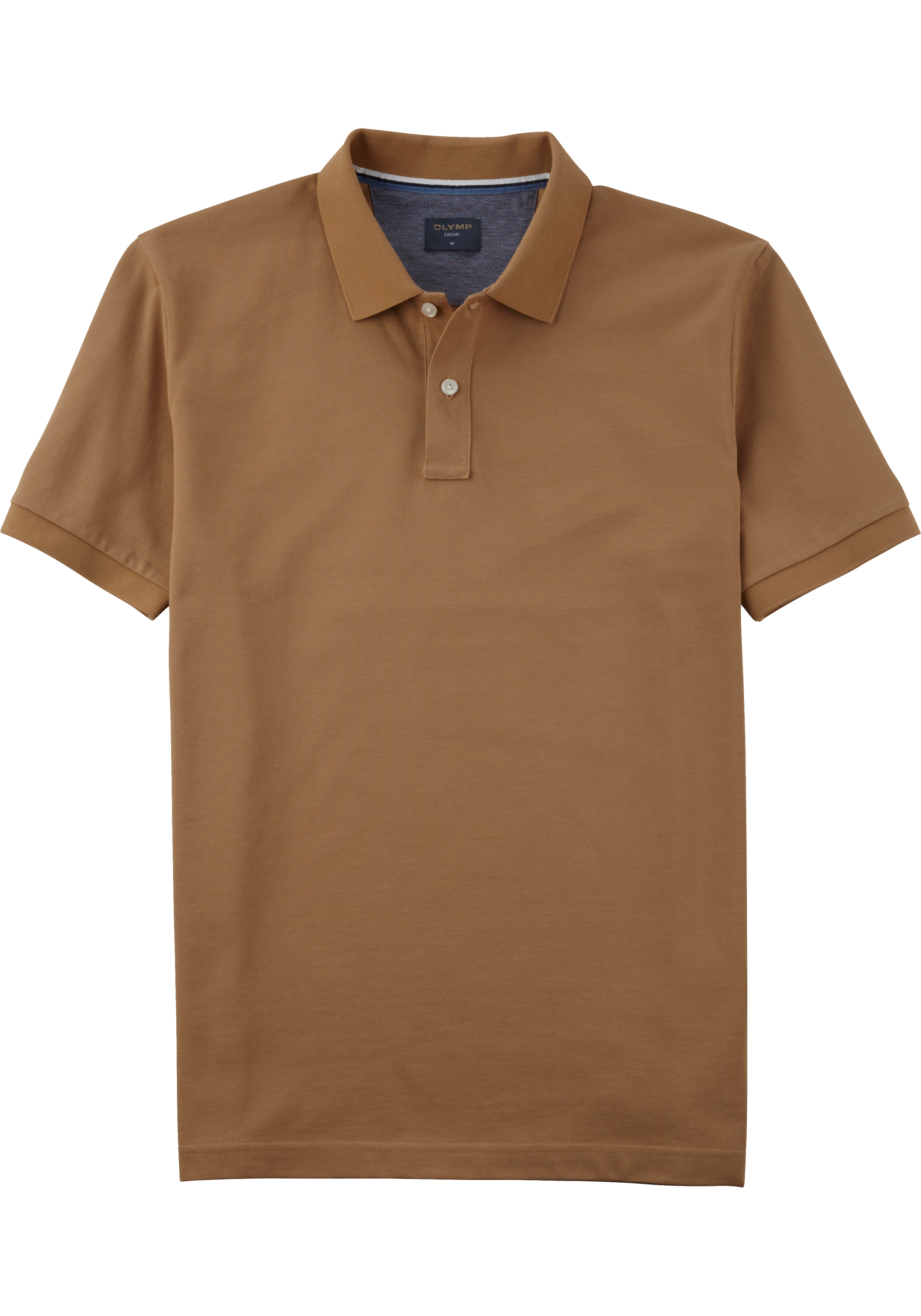 OLYMP Polo Casual, modern fit polo, caramel