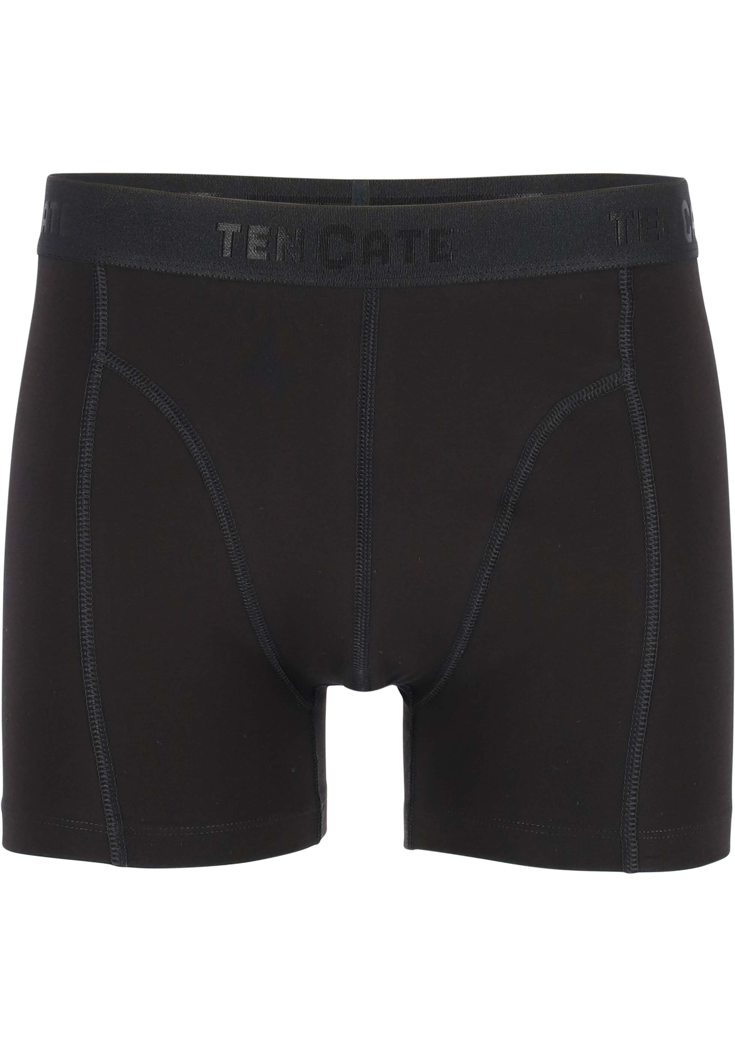 TEN CATE Basics men shorts (2-pack), heren boxers normale lengte, zwart