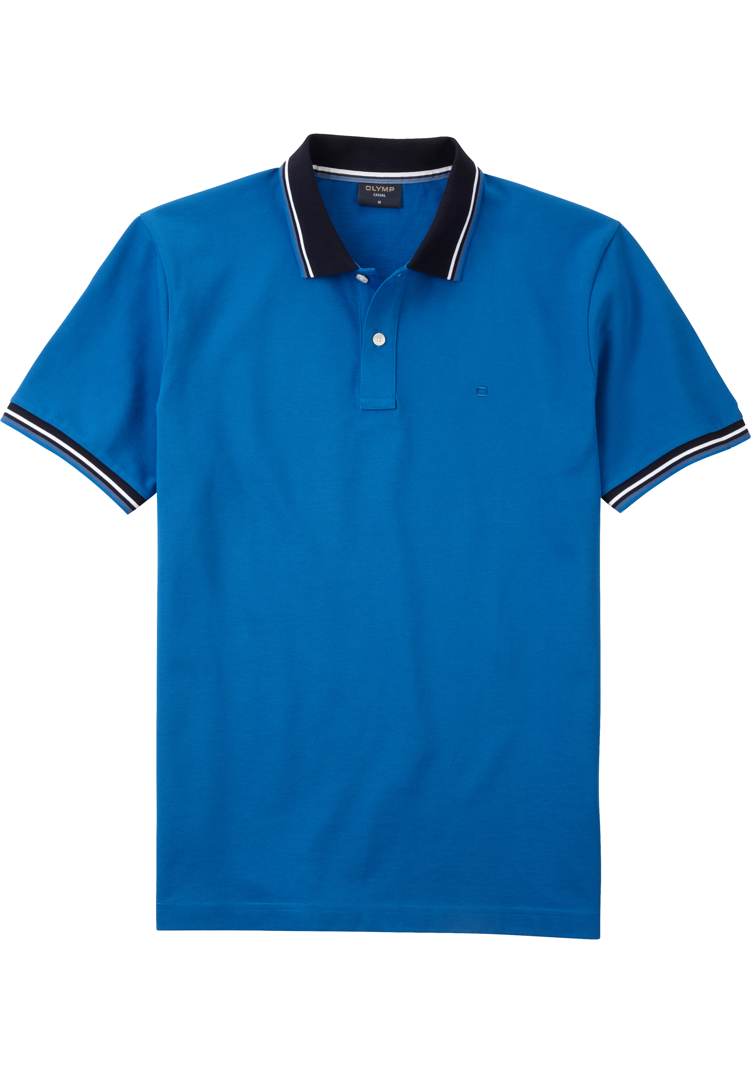 OLYMP Polo Casual, modern fit polo, blauw