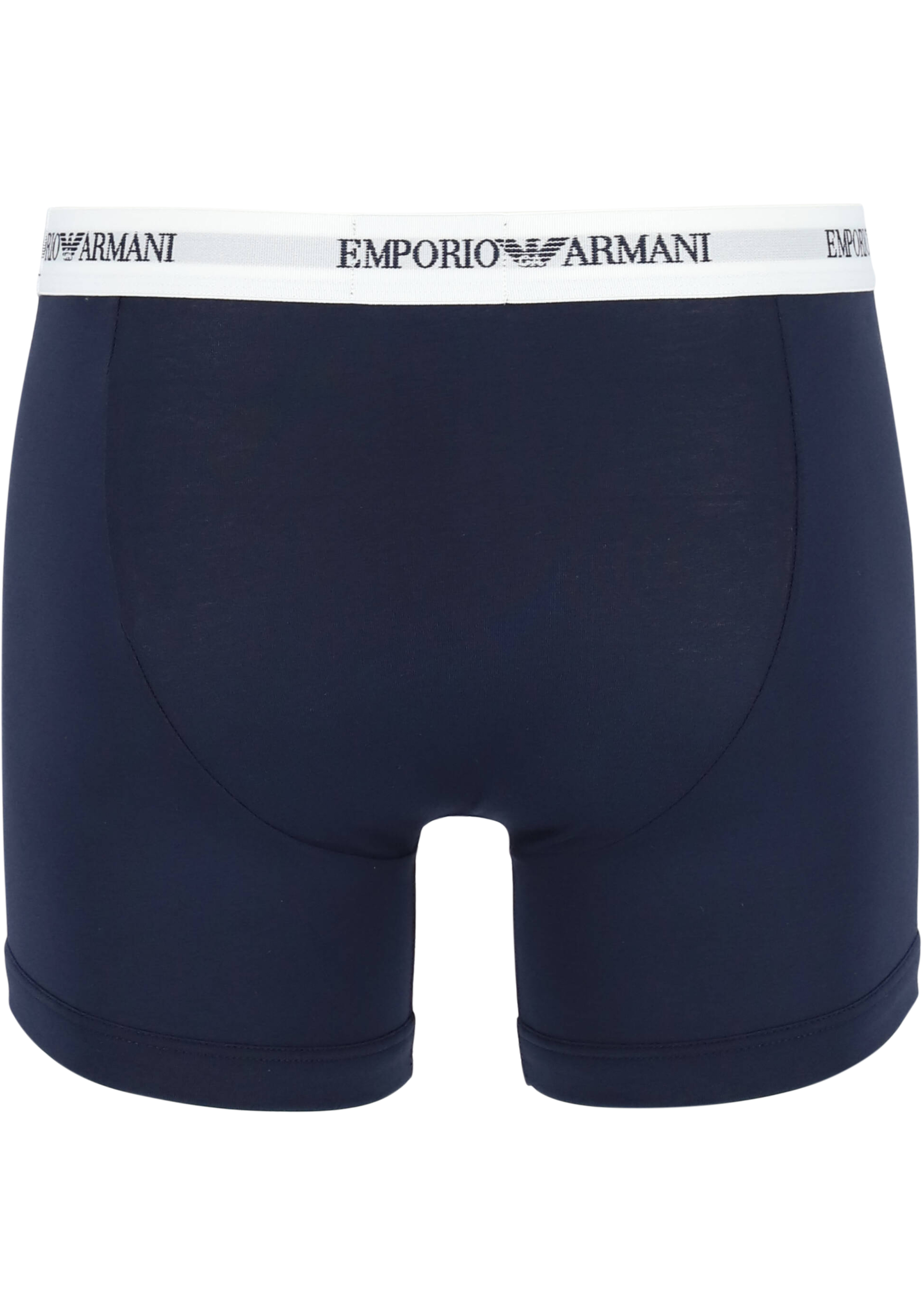 Emporio Armani Boxers Essential Core (2-pack), heren boxers normale lengte, blauw en wit